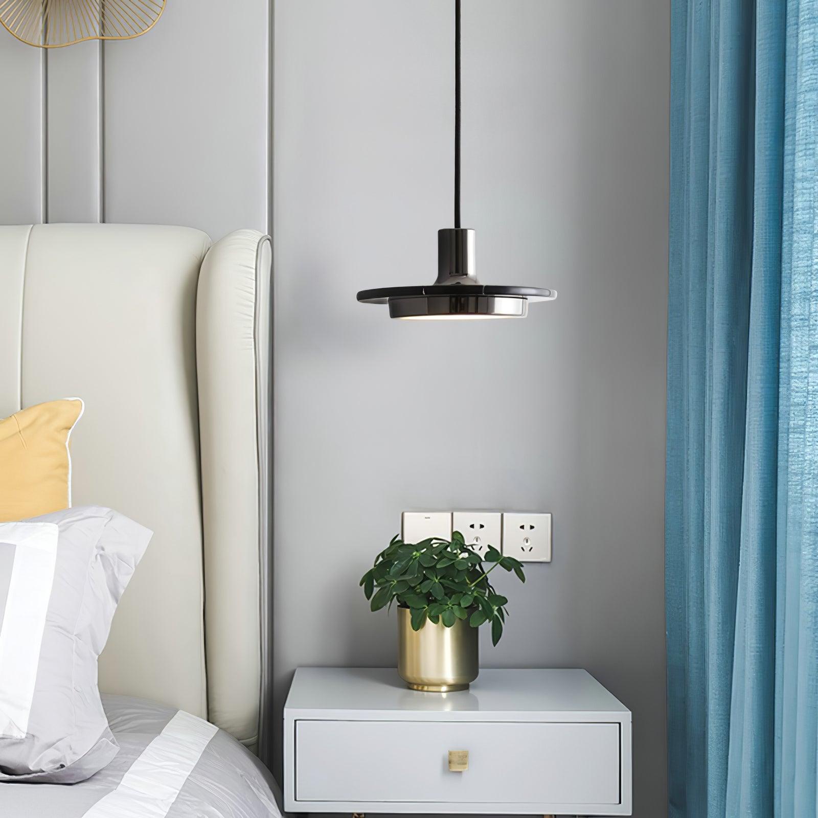 Bram Pendant Lamp Marble Double Circle Modern-Neutral Decor
