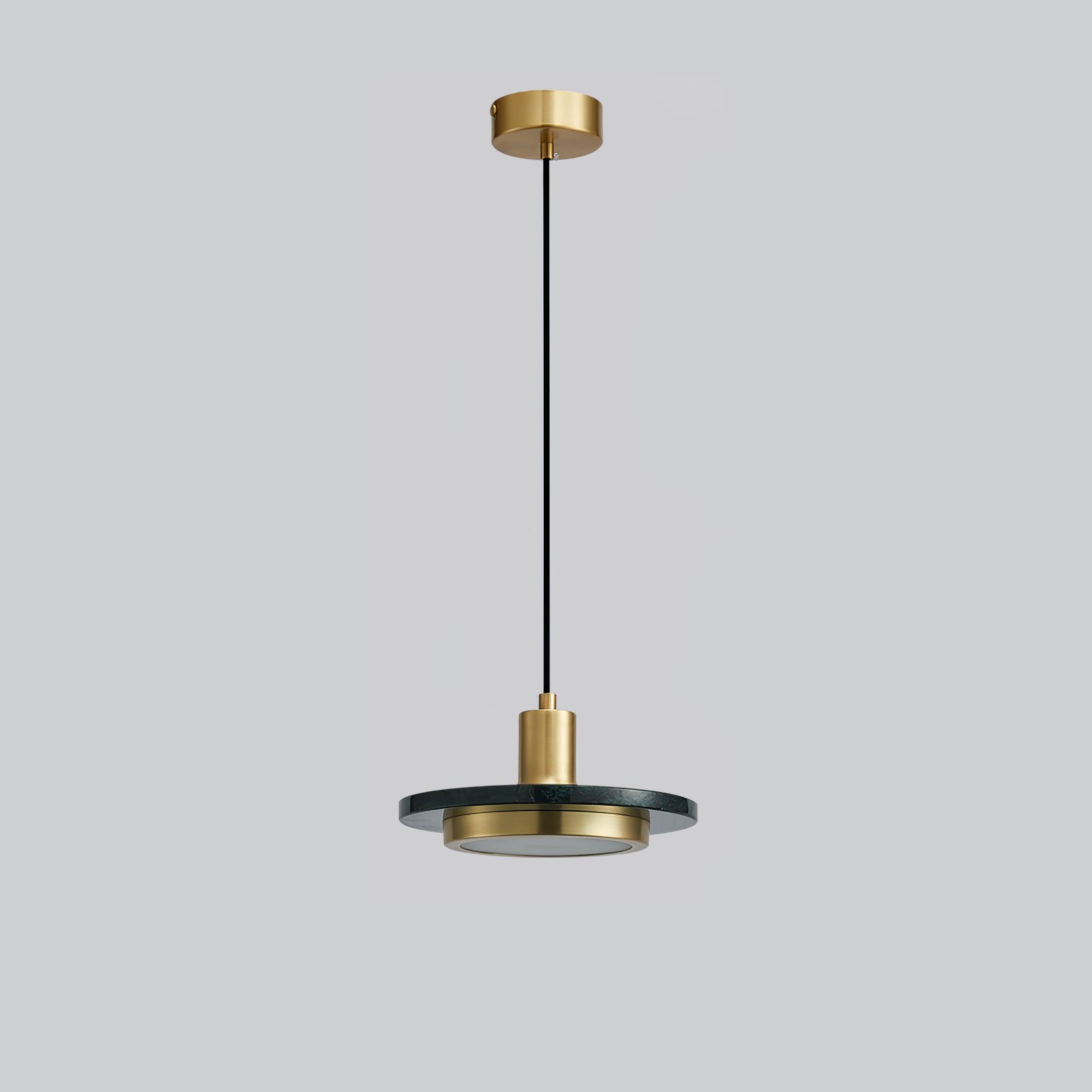 Bram Pendant Lamp Marble Double Circle Modern-Neutral Decor