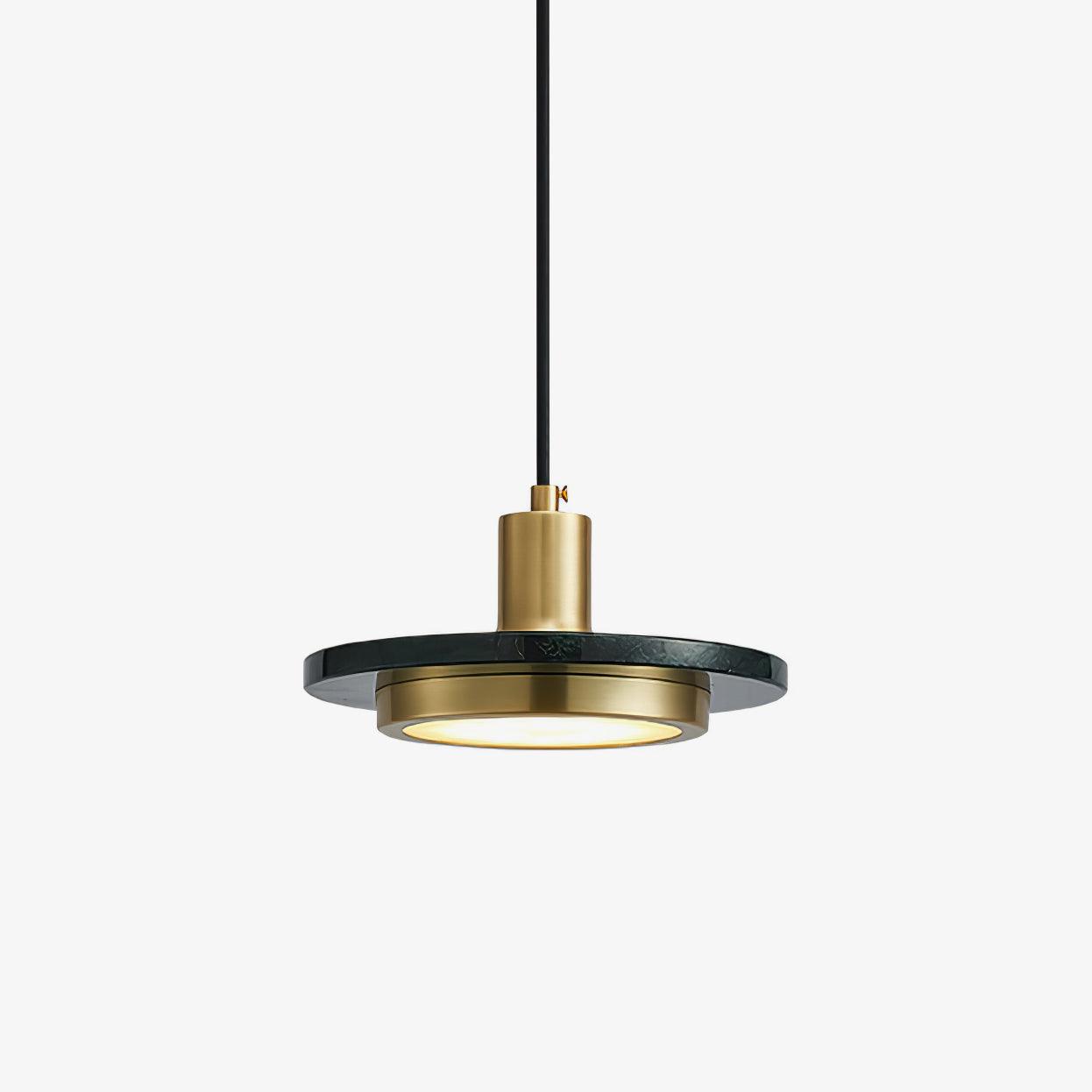 Bram Pendant Lamp Marble Double Circle Modern-Neutral Decor