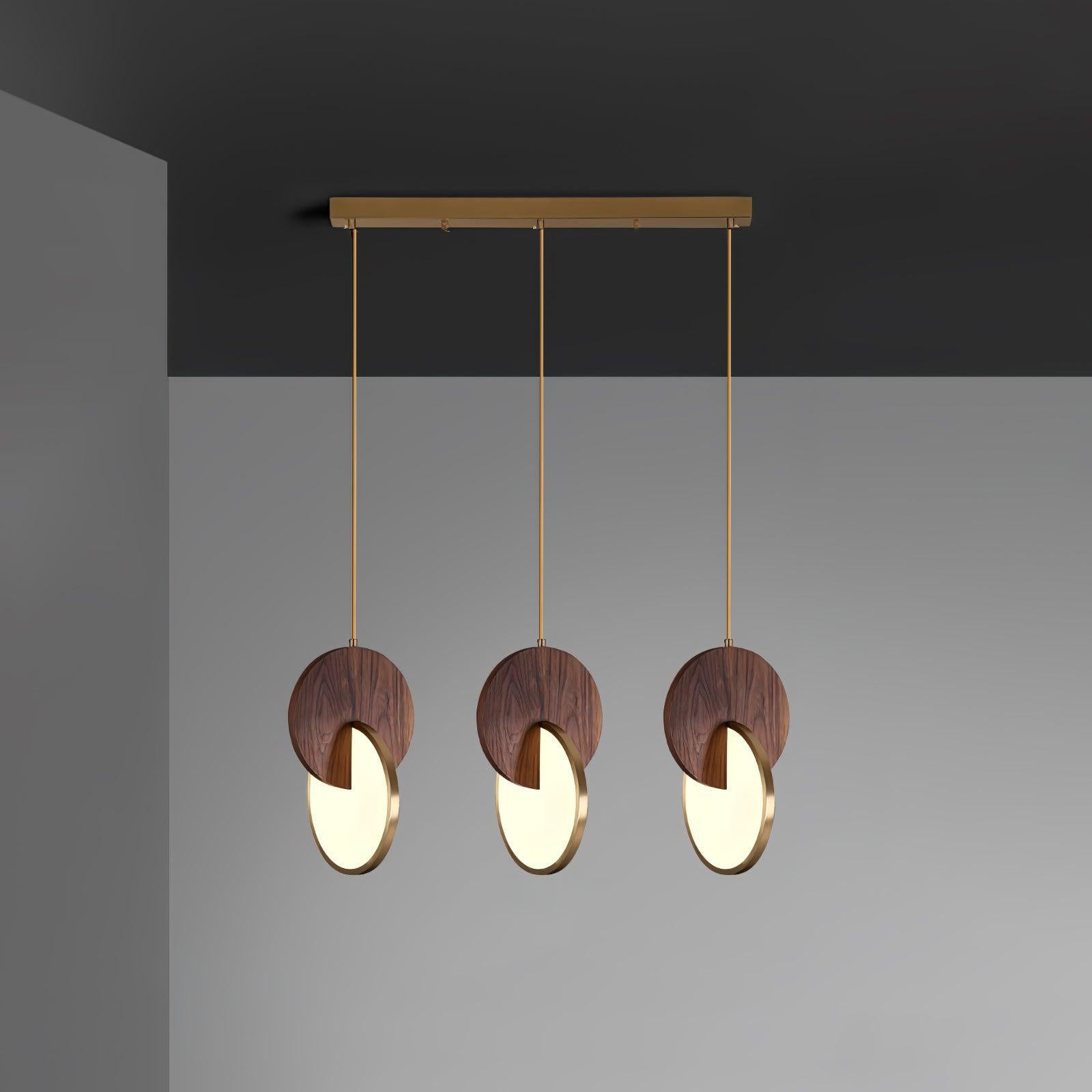 Lysola Wood Ring Pendant Light-Neutral Decor