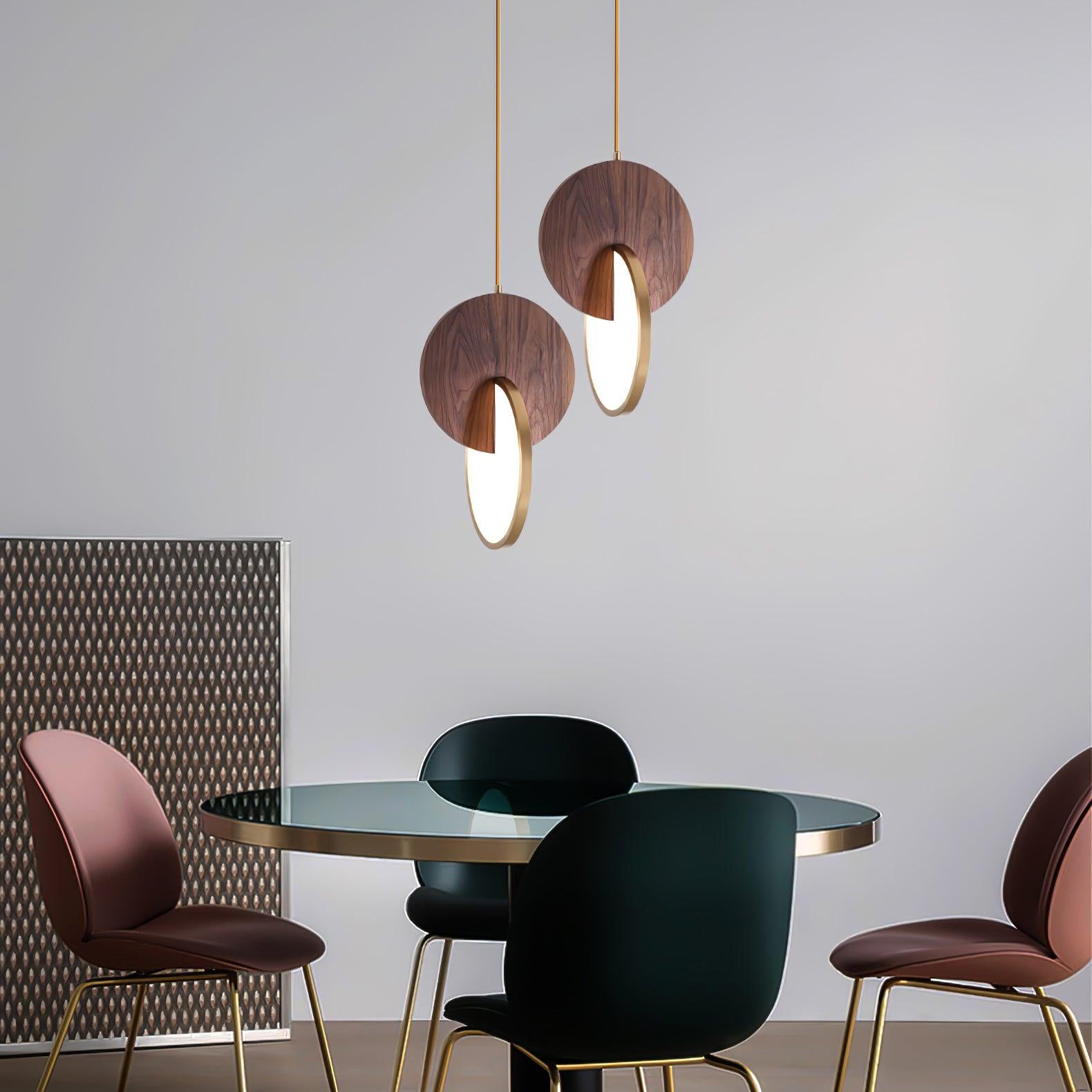 Lysola Wood Ring Pendant Light-Neutral Decor