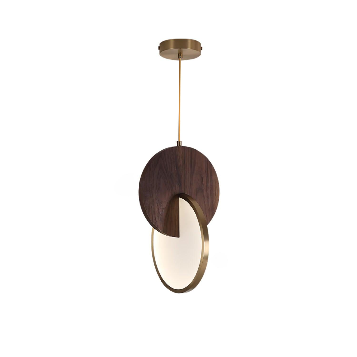Lysola Wood Ring Pendant Light-Neutral Decor