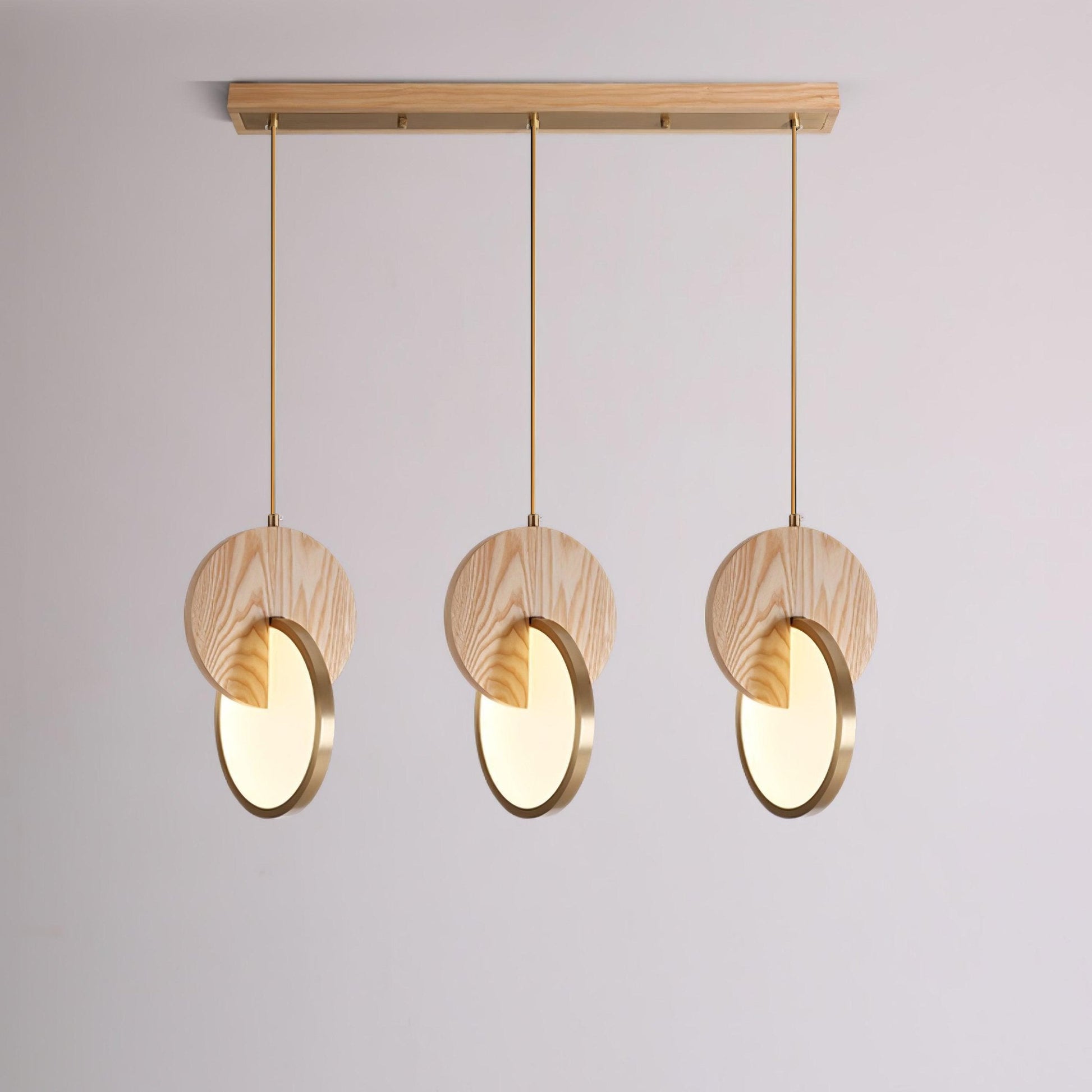 Lysola Wood Ring Pendant Light-Neutral Decor