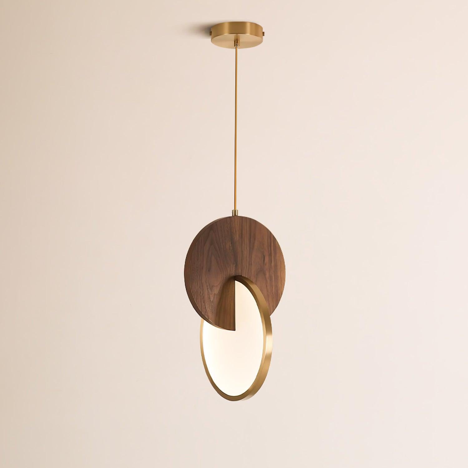Lysola Wood Ring Pendant Light-Neutral Decor