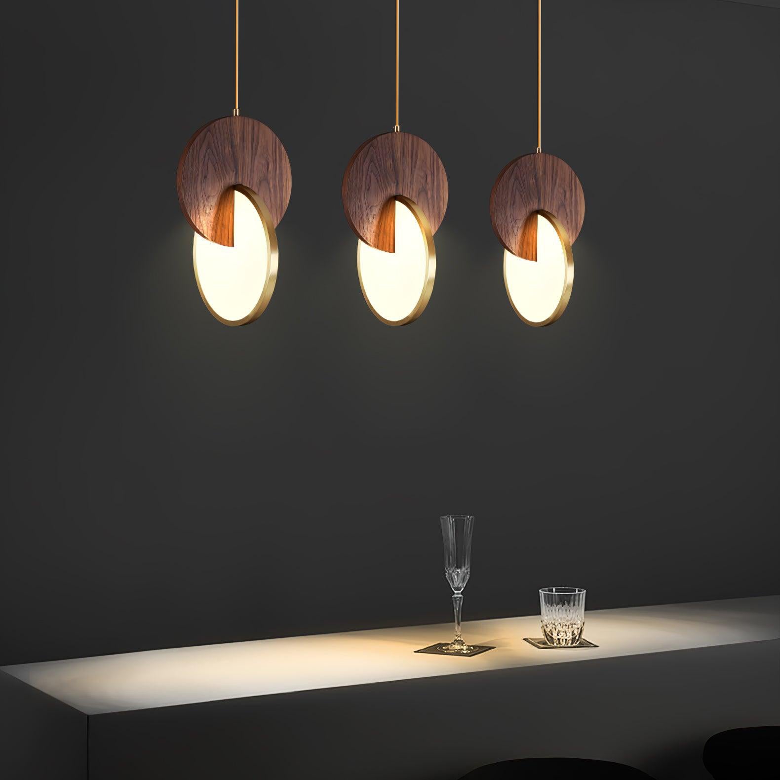 Lysola Wood Ring Pendant Light-Neutral Decor