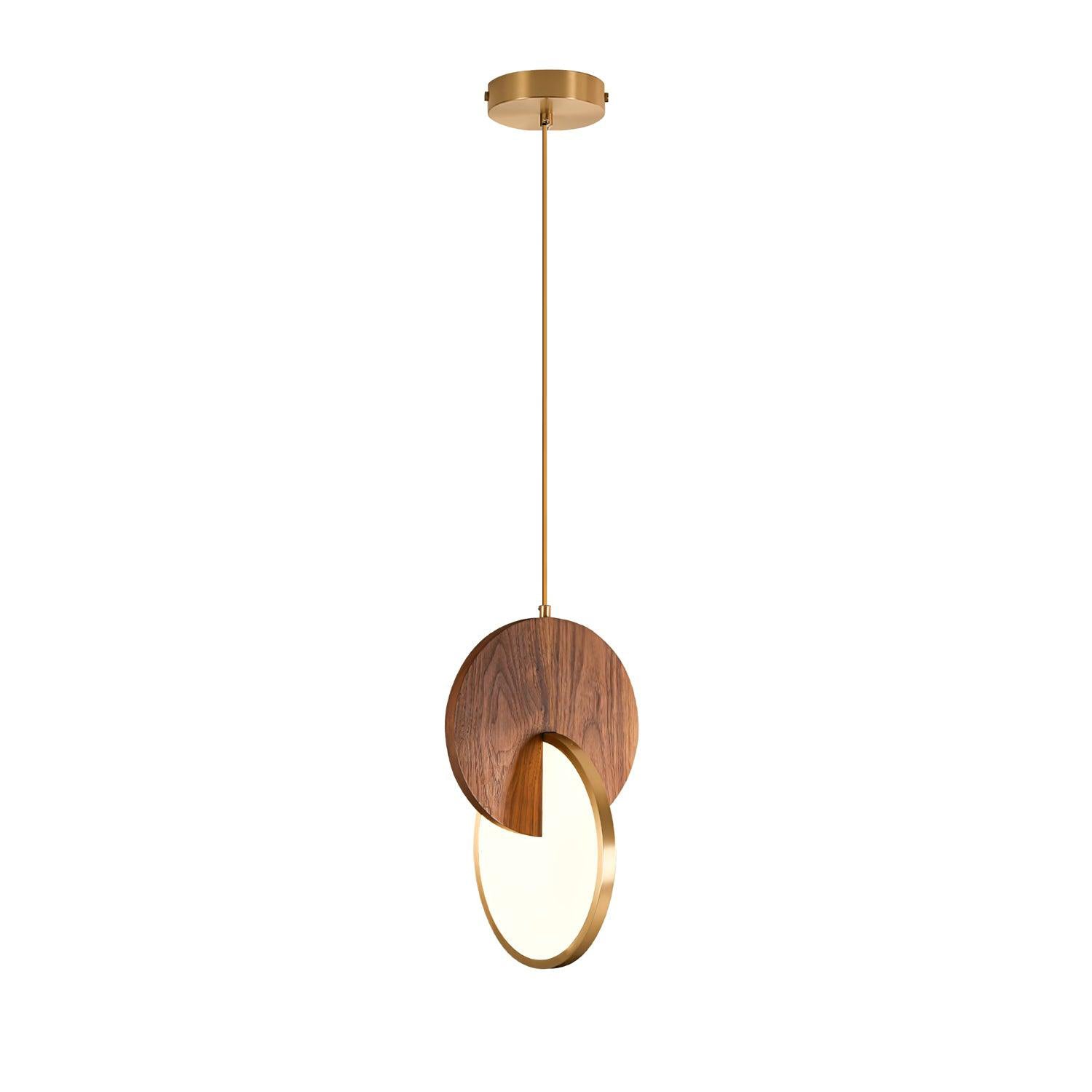 Lysola Wood Ring Pendant Light-Neutral Decor