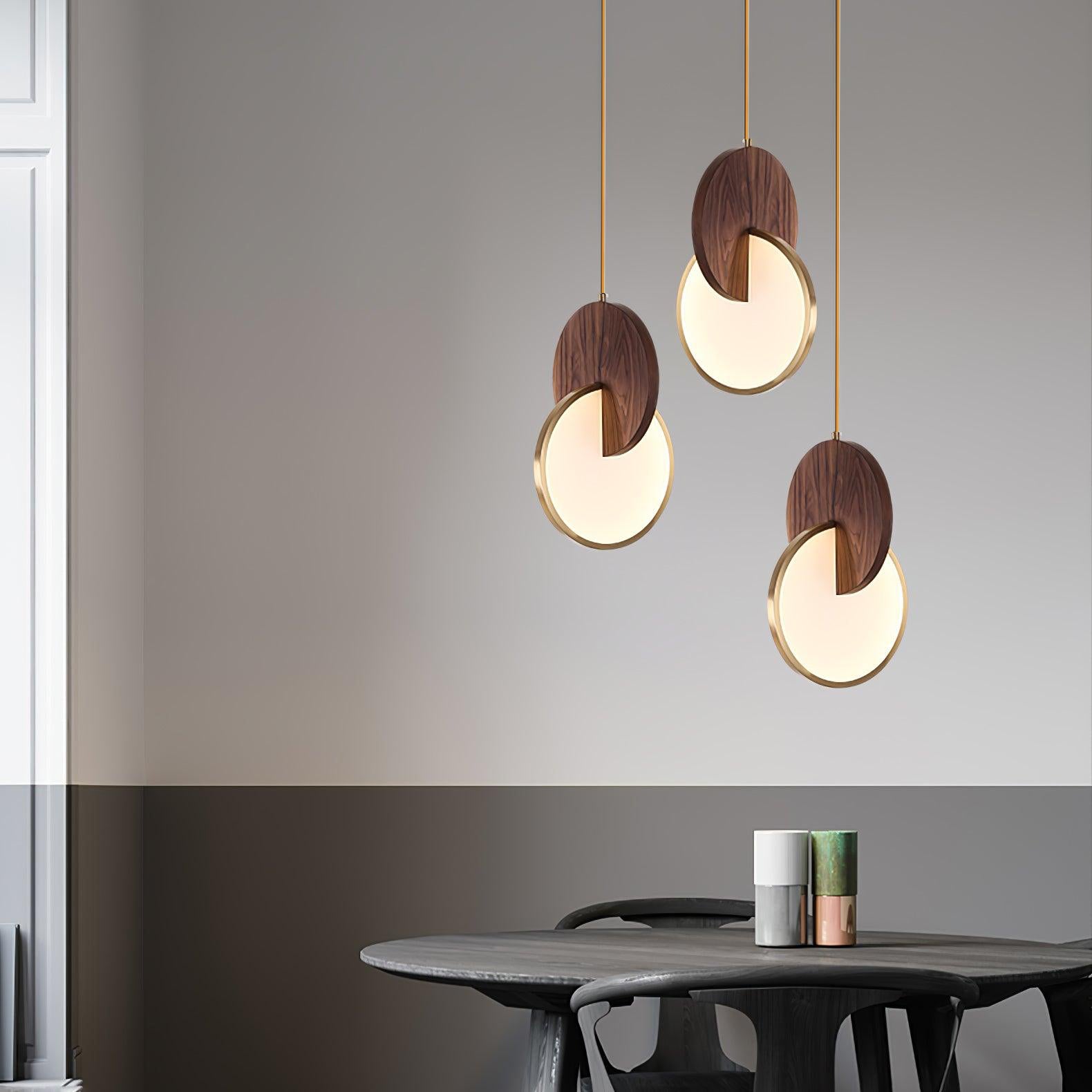 Lysola Wood Ring Pendant Light-Neutral Decor