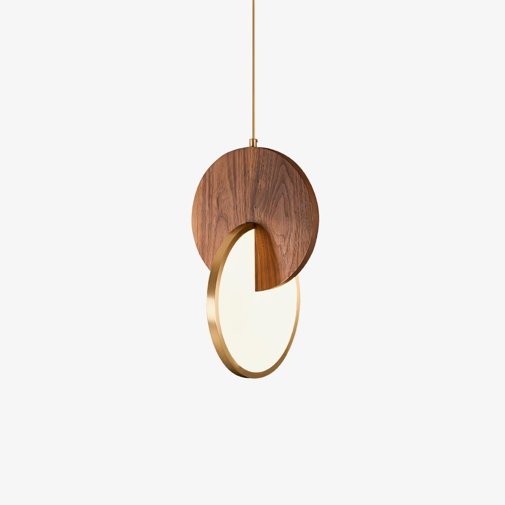 Lysola Wood Ring Pendant Light-Neutral Decor