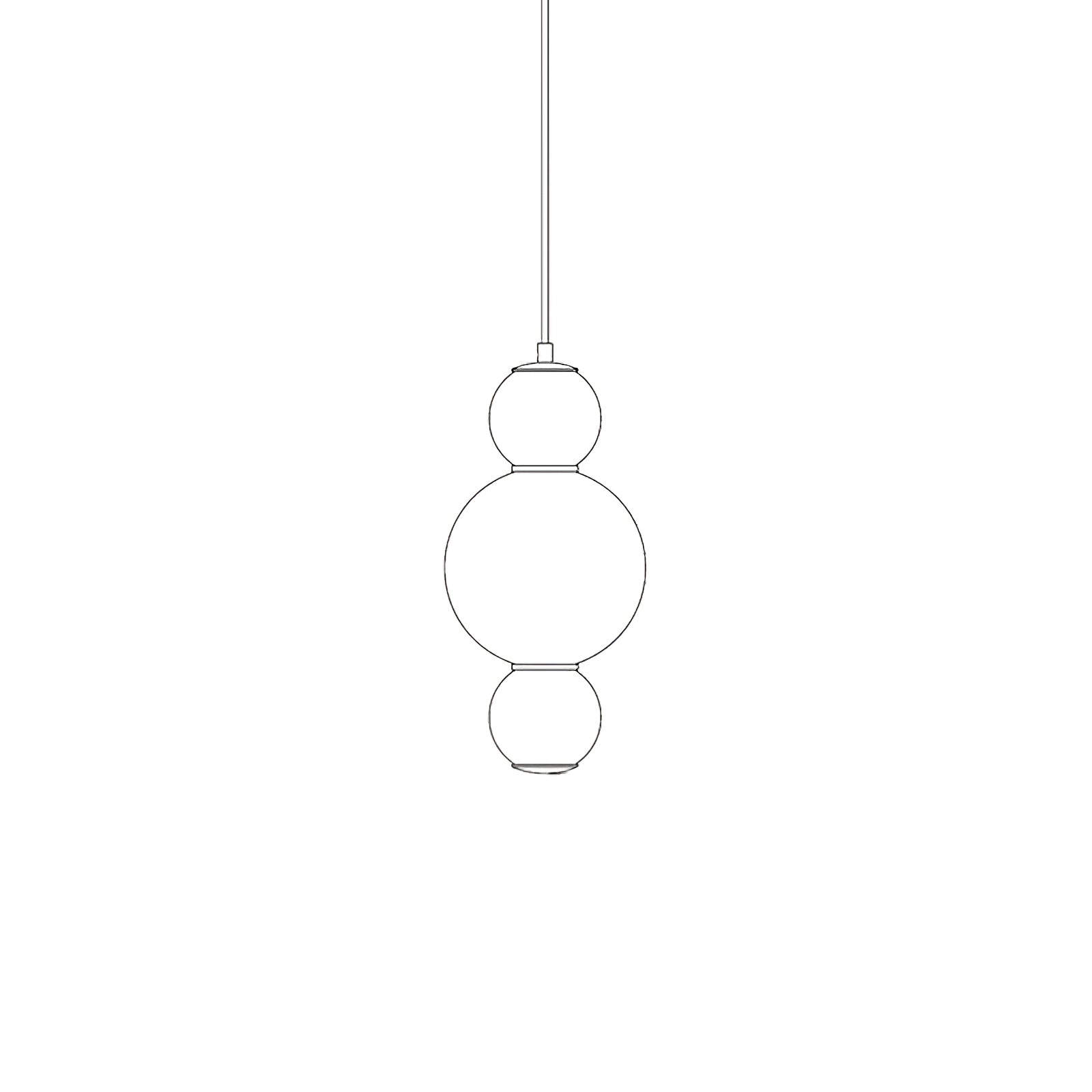 Frankie Minimalist Glass Pendant Light-Neutral Decor