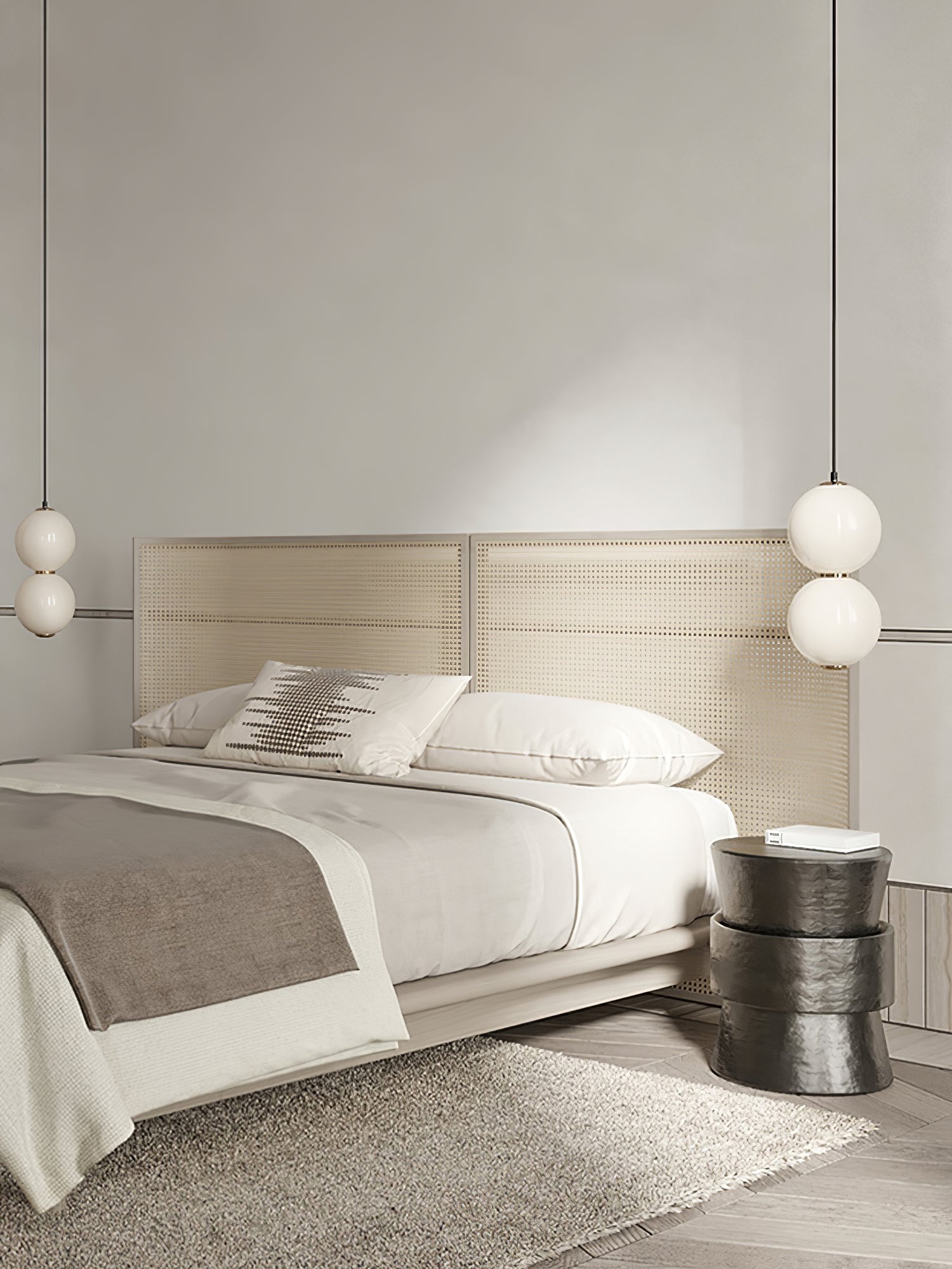 Frankie Minimalist Glass Pendant Light-Neutral Decor