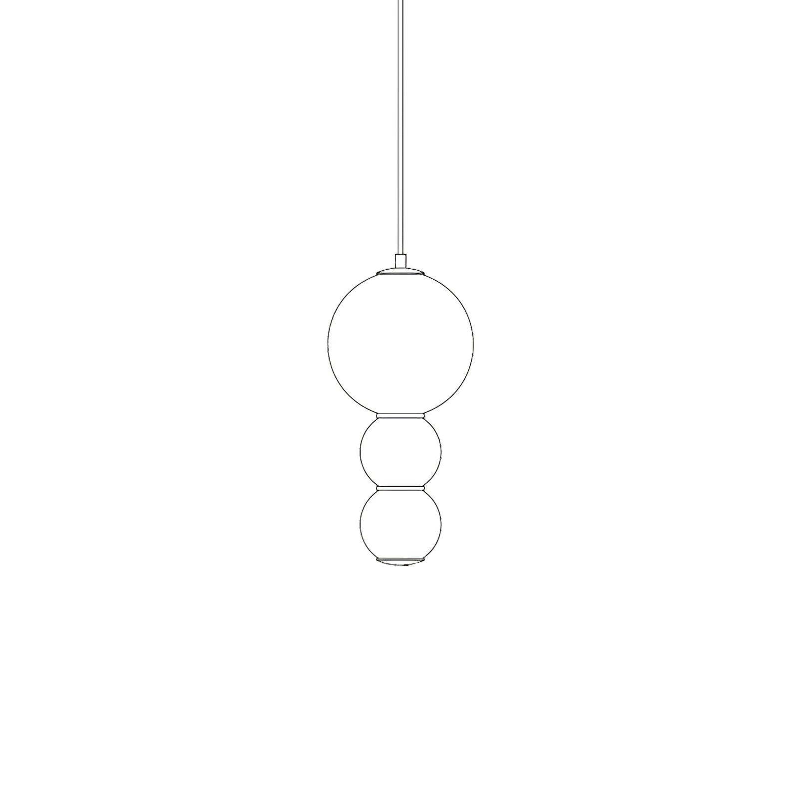 Frankie Minimalist Glass Pendant Light-Neutral Decor