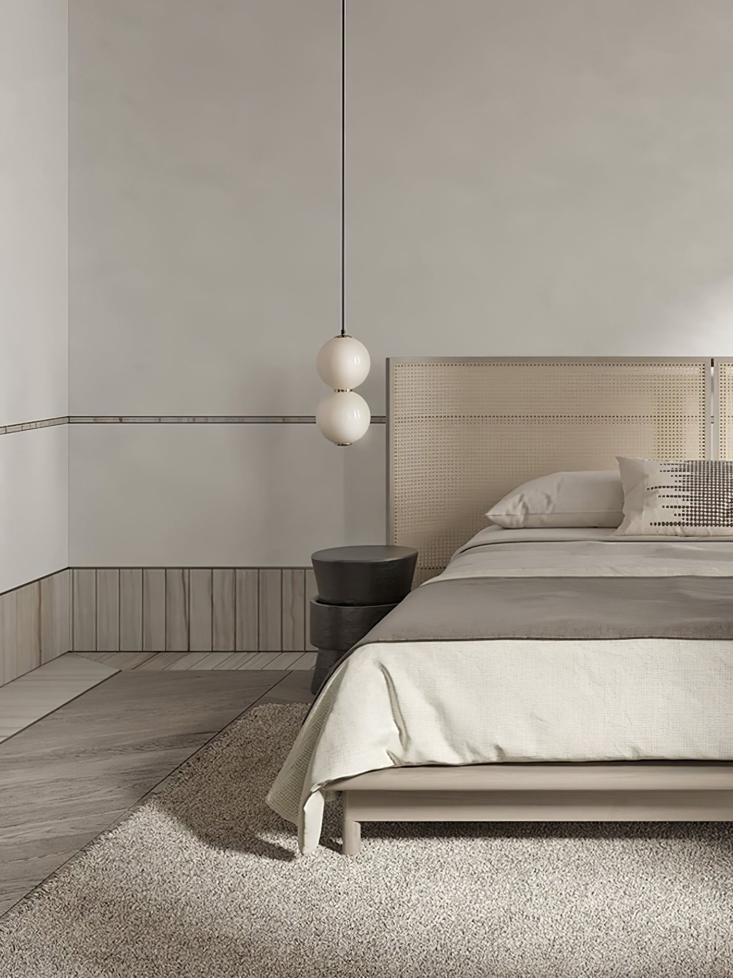 Frankie Minimalist Glass Pendant Light-Neutral Decor