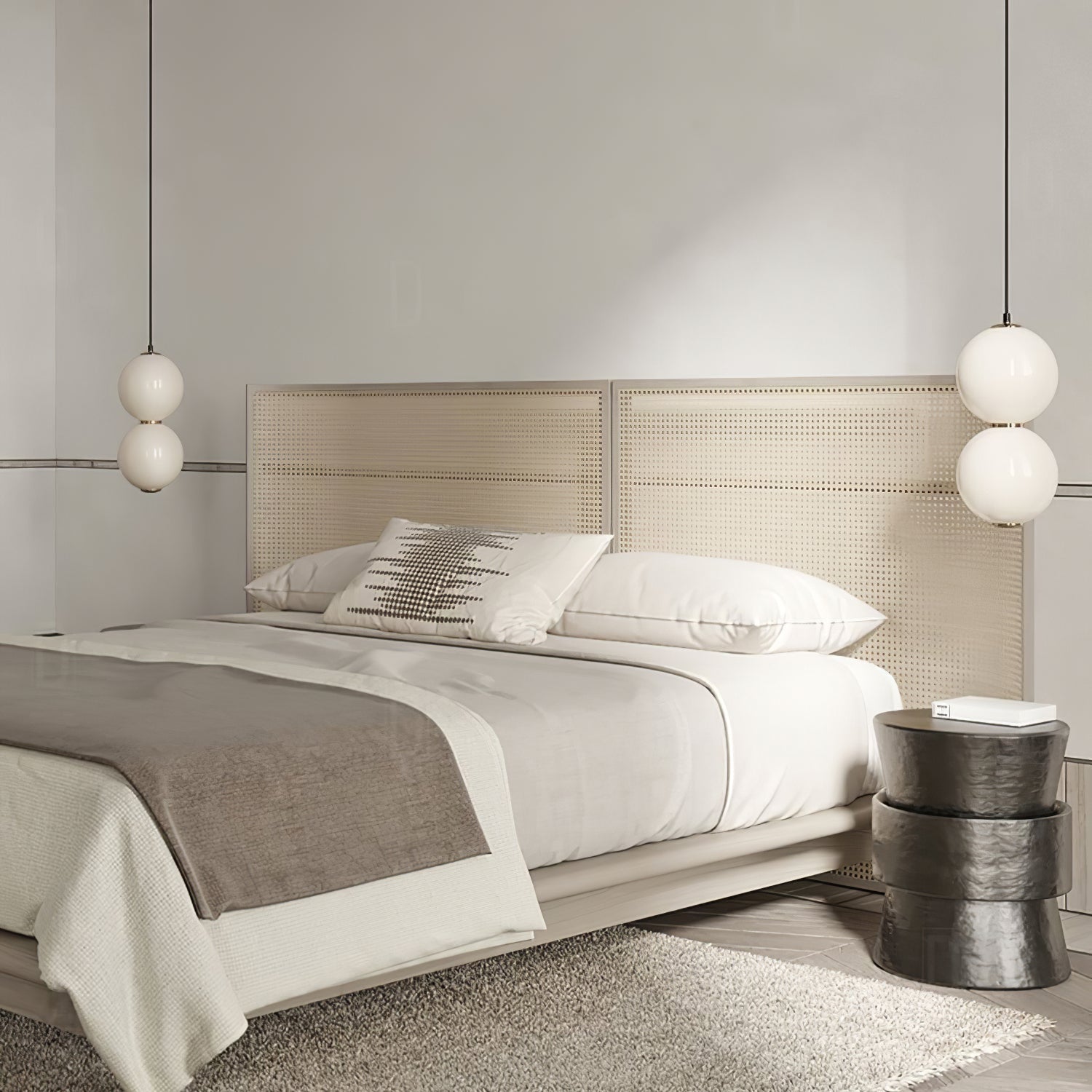 Frankie Minimalist Glass Pendant Light-Neutral Decor