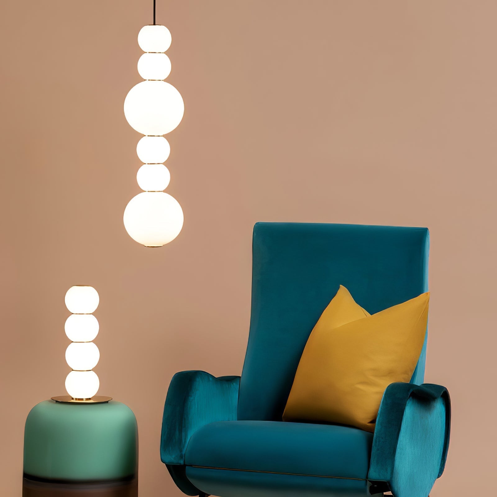 Frankie Minimalist Glass Pendant Light-Neutral Decor