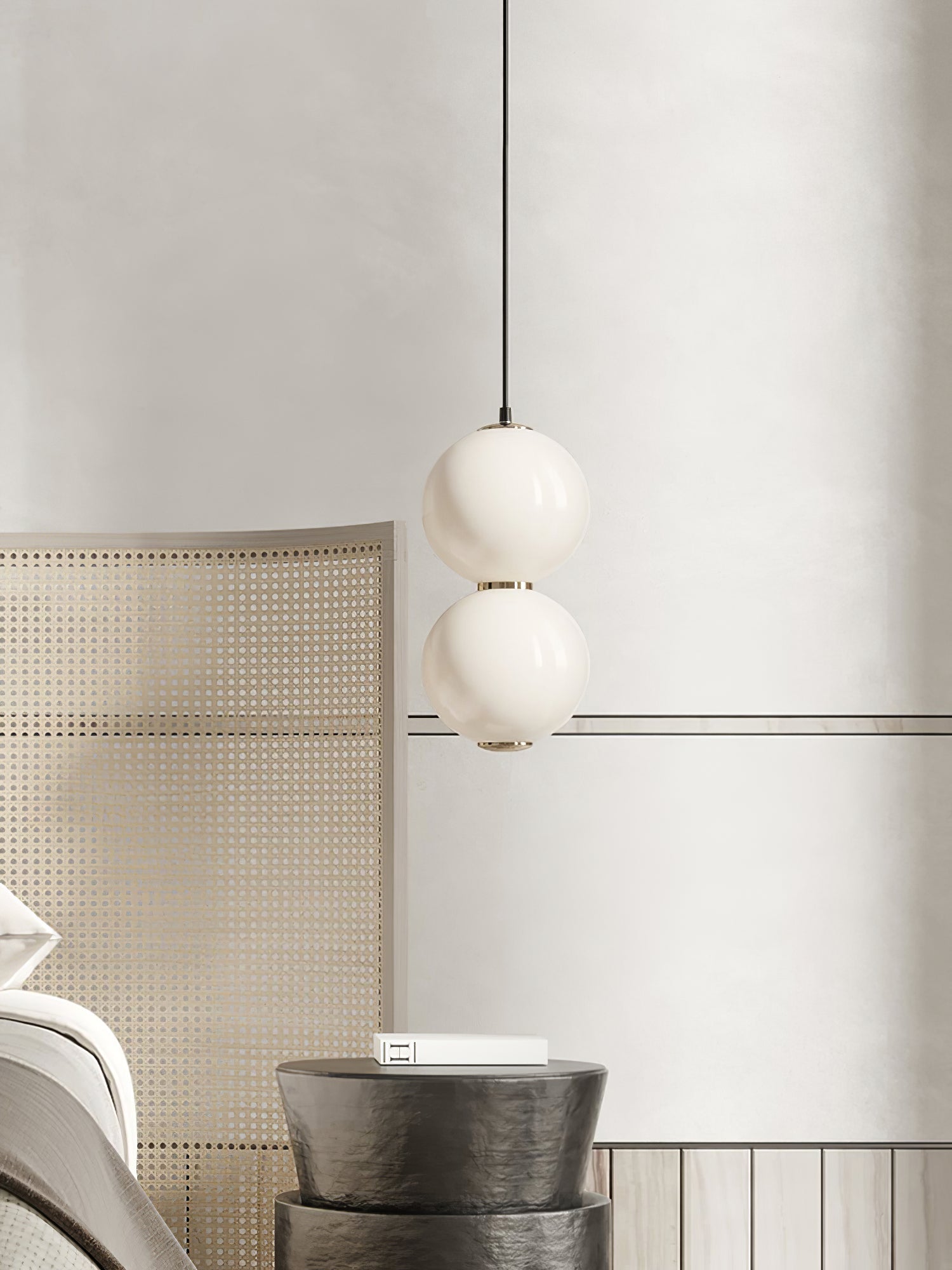 Frankie Minimalist Glass Pendant Light-Neutral Decor