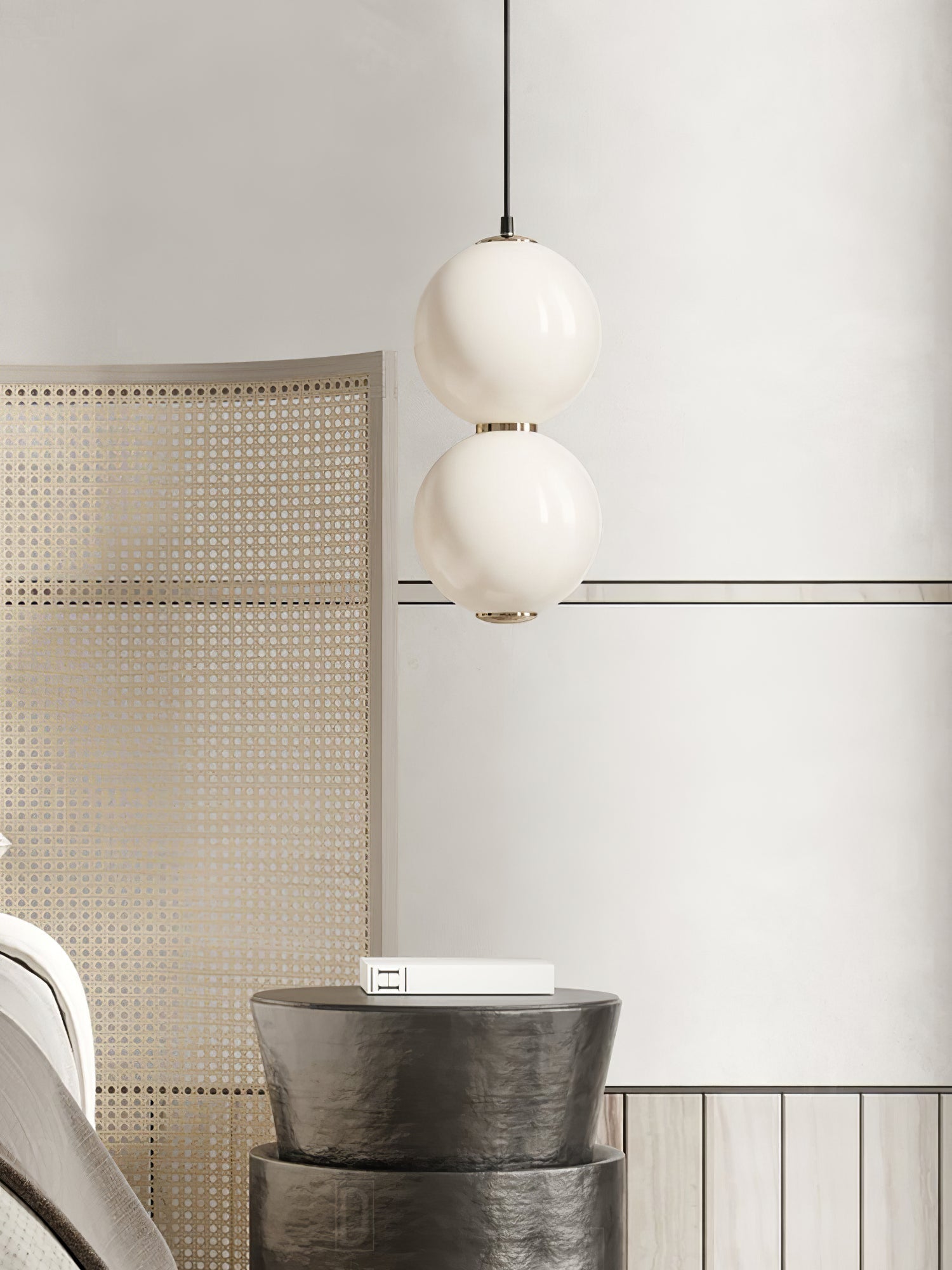 Frankie Minimalist Glass Pendant Light-Neutral Decor