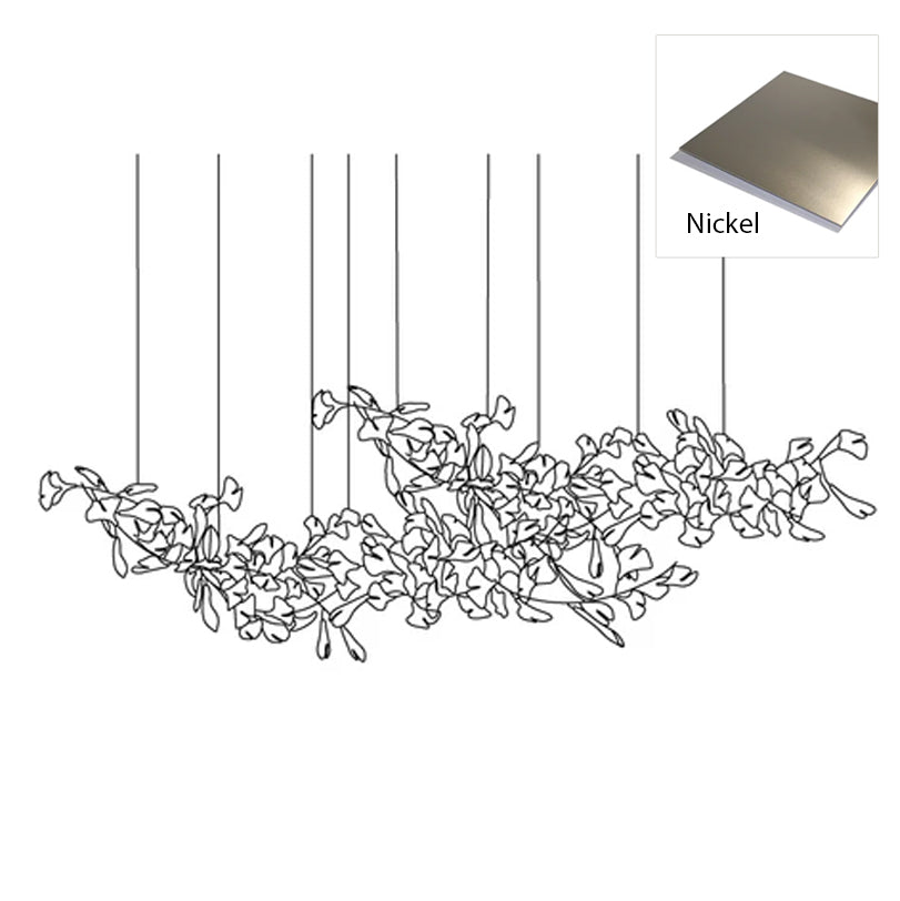 Elorus Double Layer Combination Gingko Chandelier-Neutral Decor