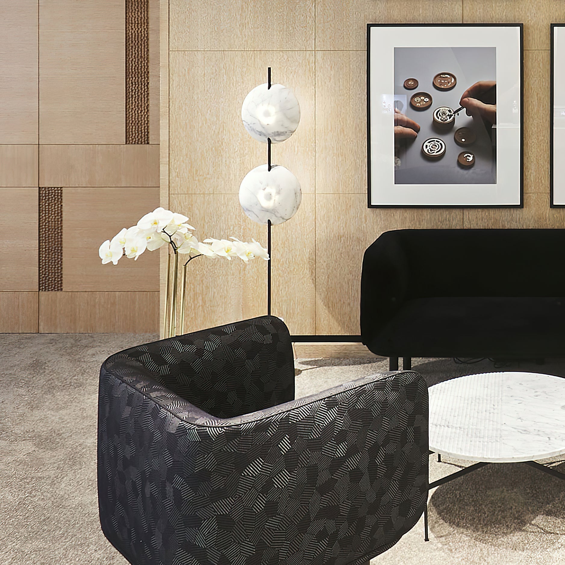 Dione Moon Floor Lamp