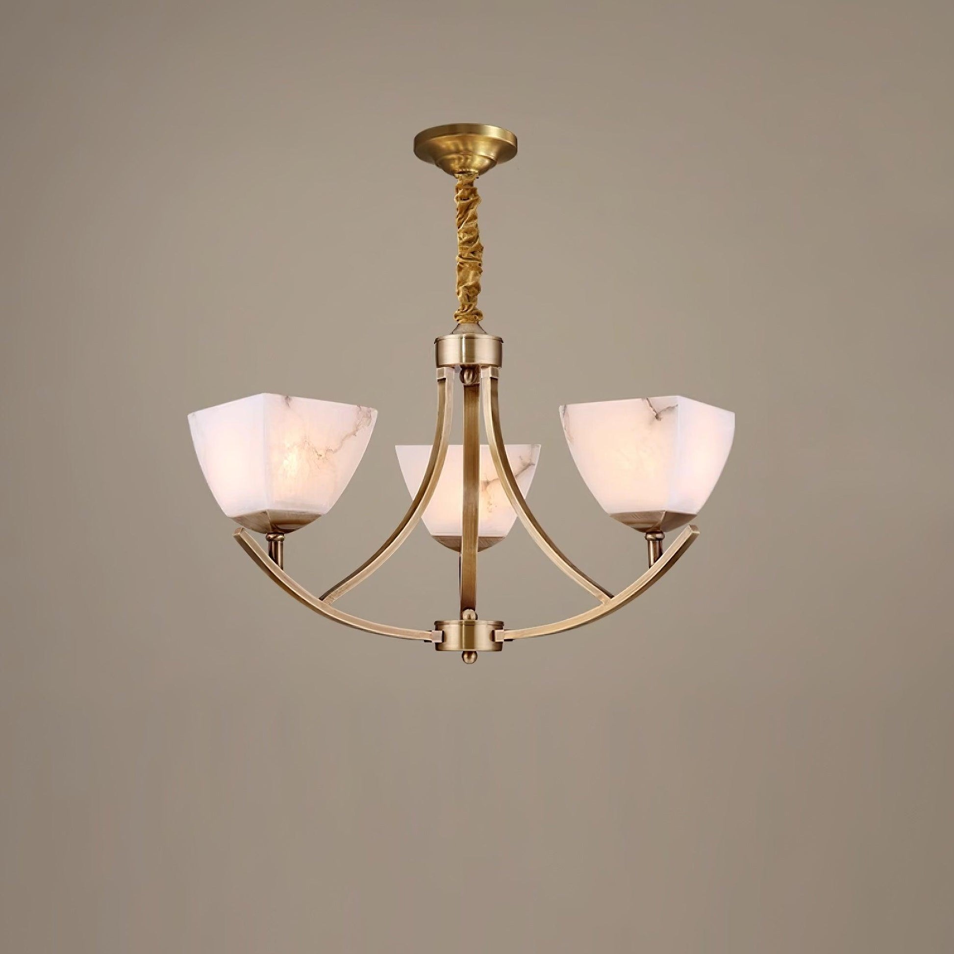 Crown Classic Brass Chandelier-Neutral Decor