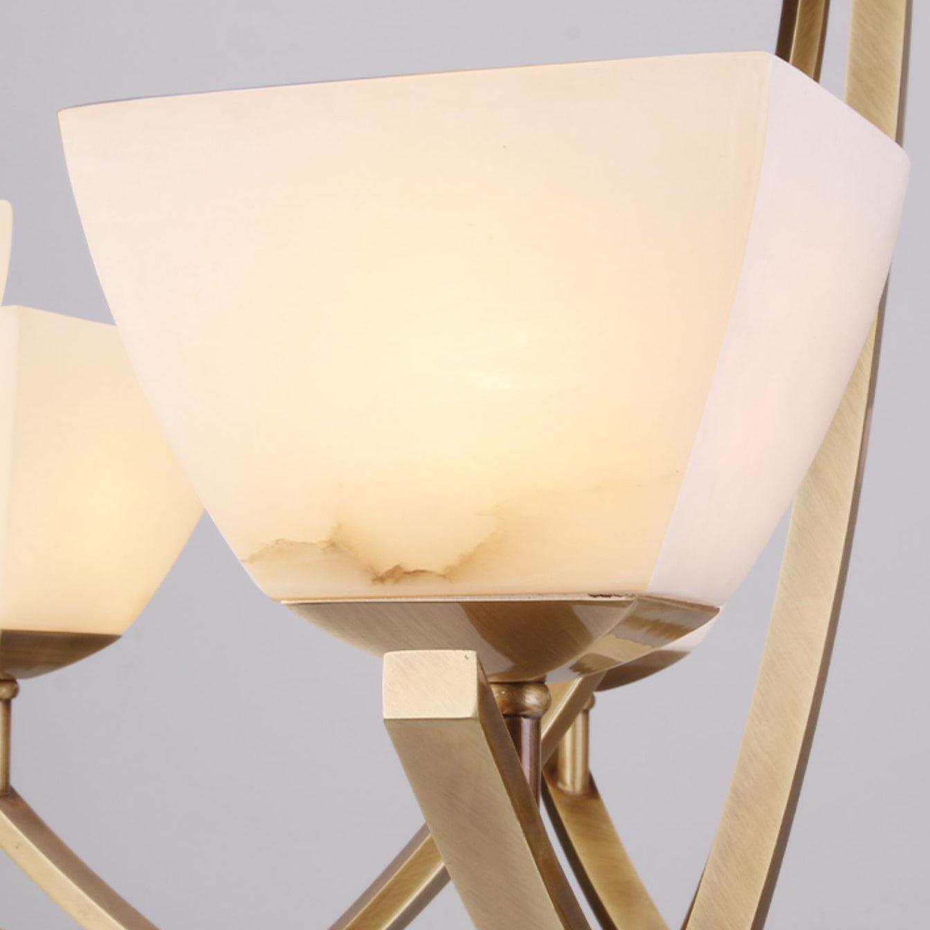 Crown Classic Brass Chandelier-Neutral Decor