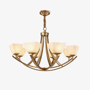 Crown Classic Brass Chandelier-Neutral Decor