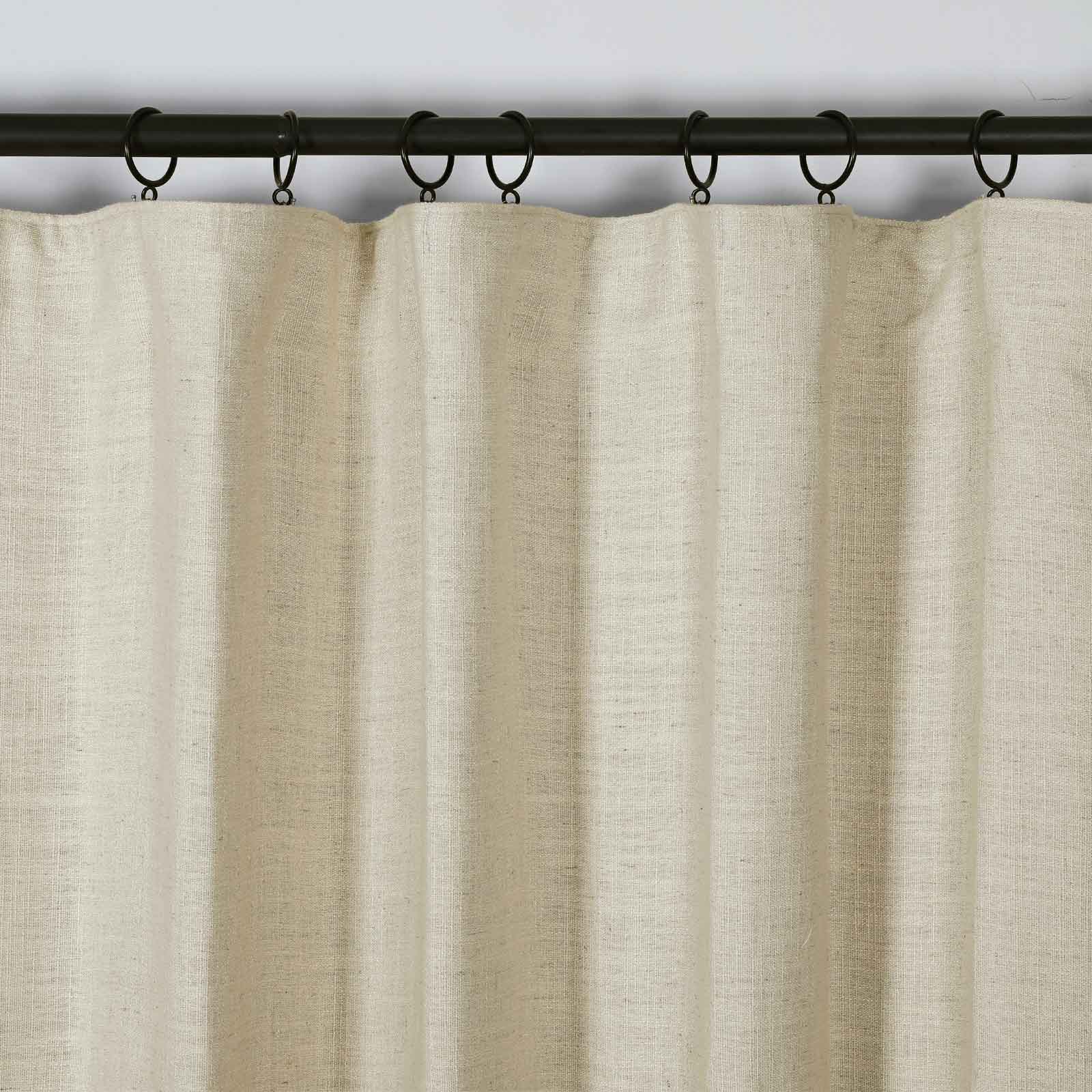 Lily Linen Curtains & Drapes Soft Top-Neutral Decor