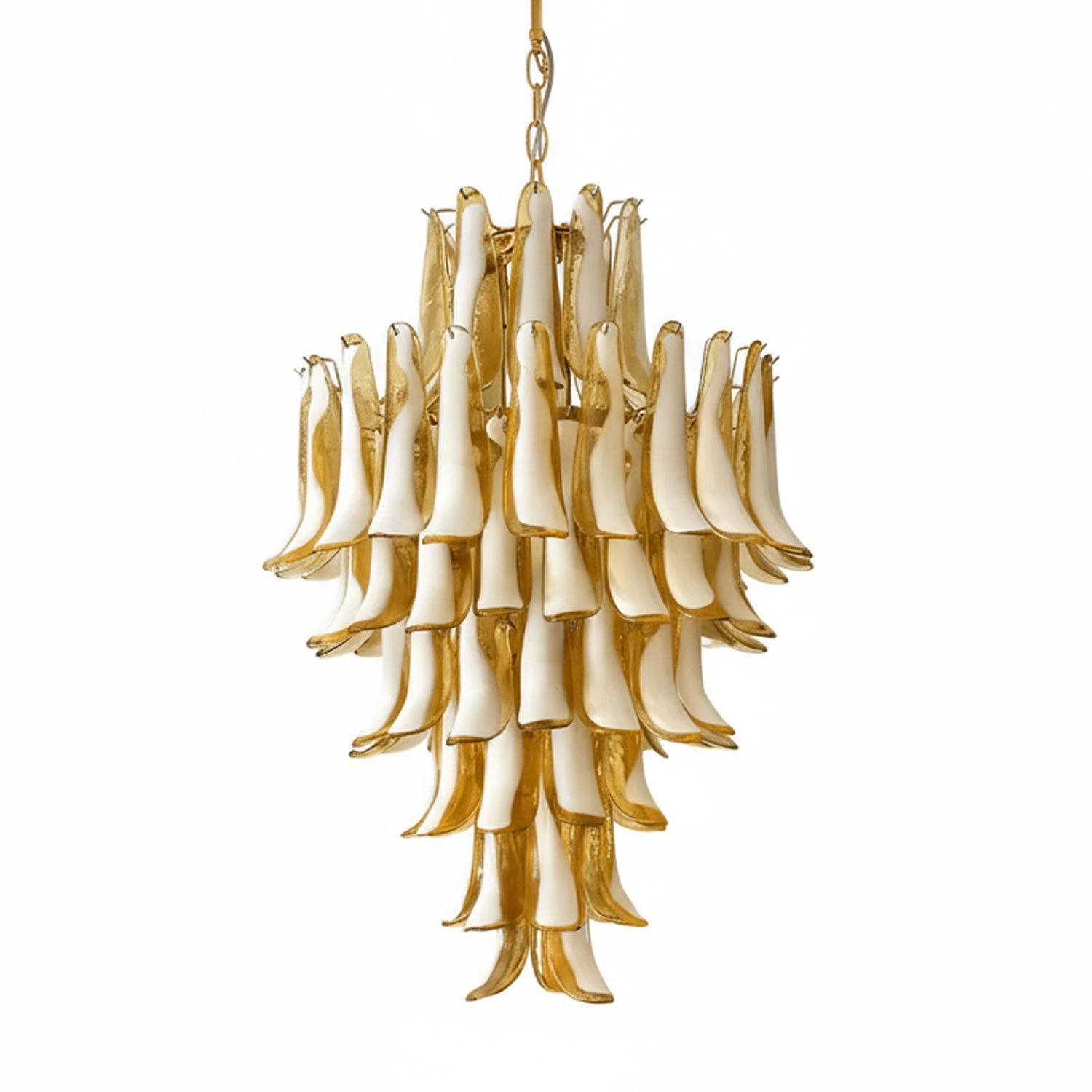 Dravina Glass Petals Pendant Lamp-Neutral Decor