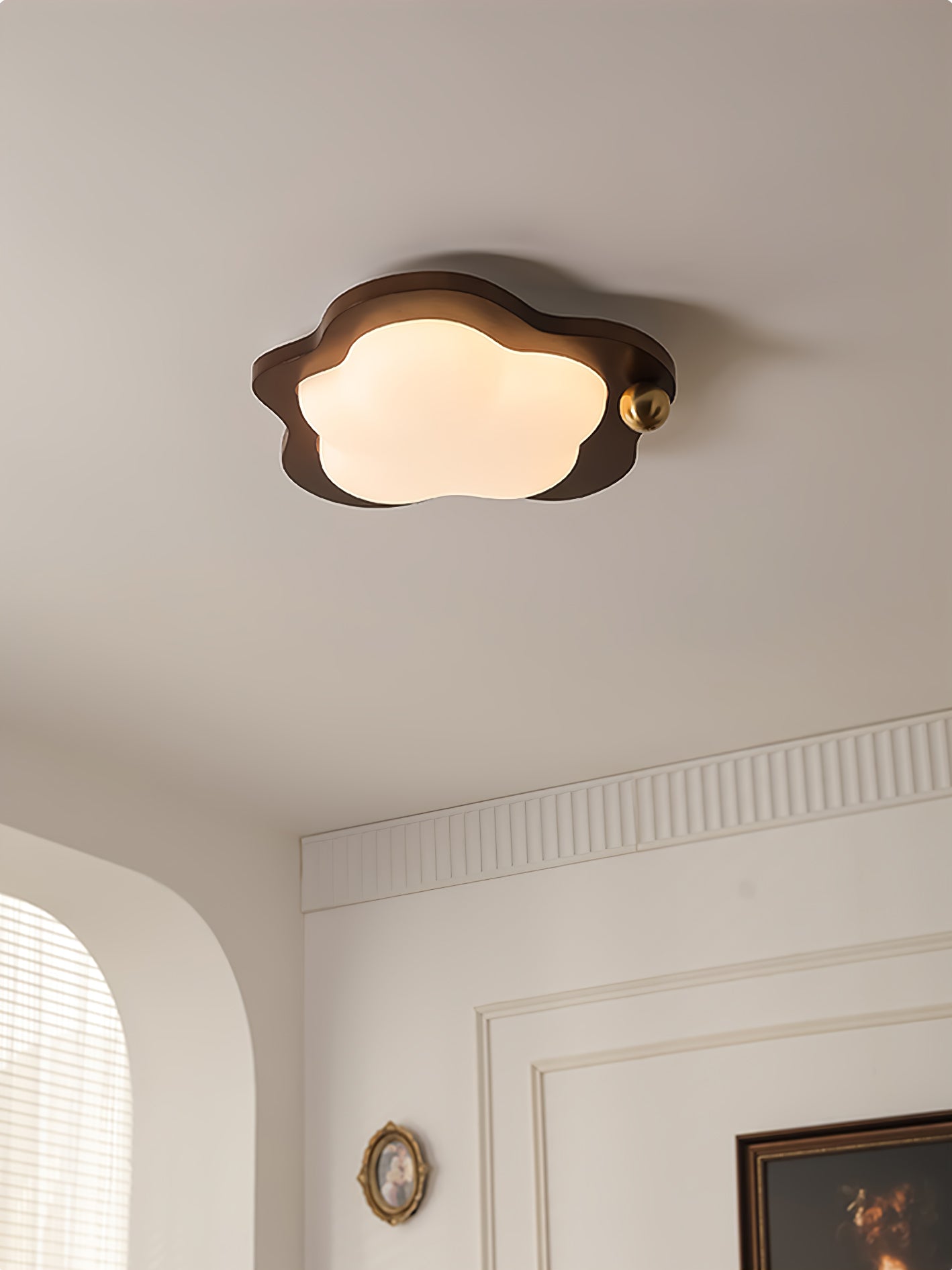 Ivaren Premium Nordic Art Wood Ceiling Light-Neutral Decor