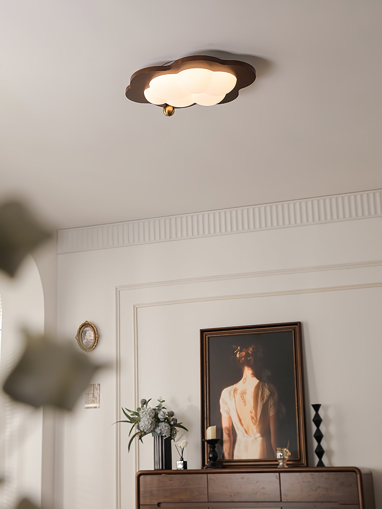 Ivaren Premium Nordic Art Wood Ceiling Light-Neutral Decor