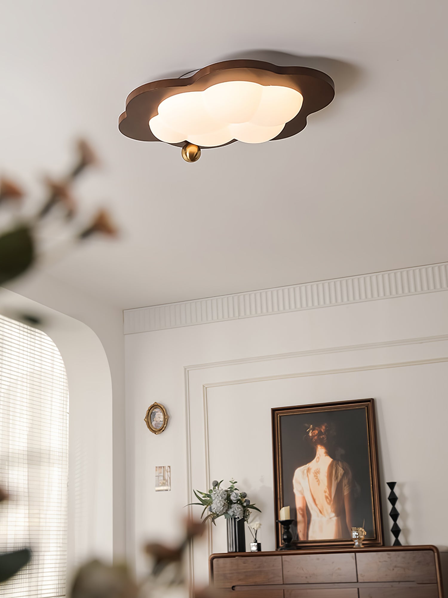 Ivaren Premium Nordic Art Wood Ceiling Light-Neutral Decor