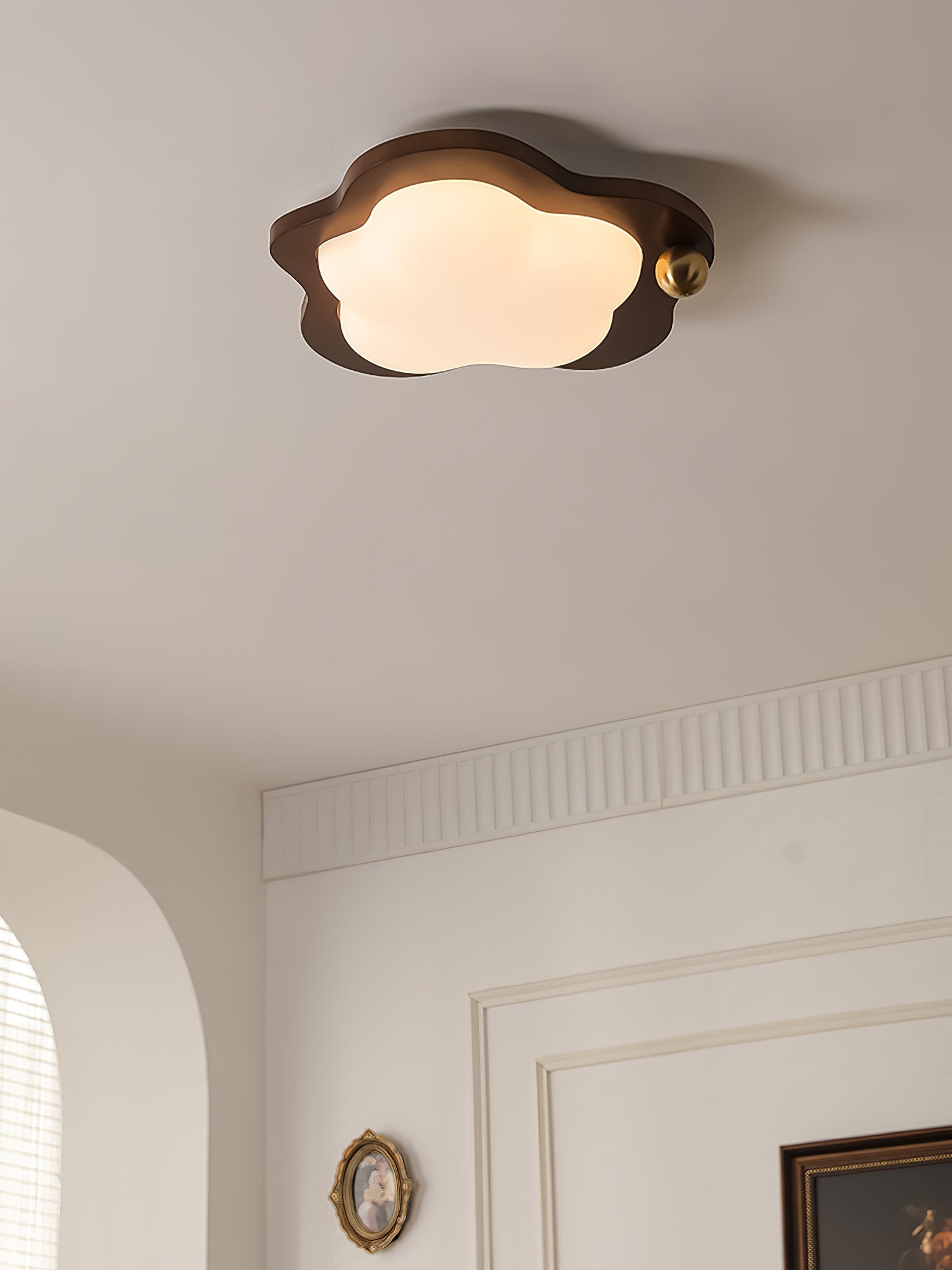 Ivaren Premium Nordic Art Wood Ceiling Light-Neutral Decor