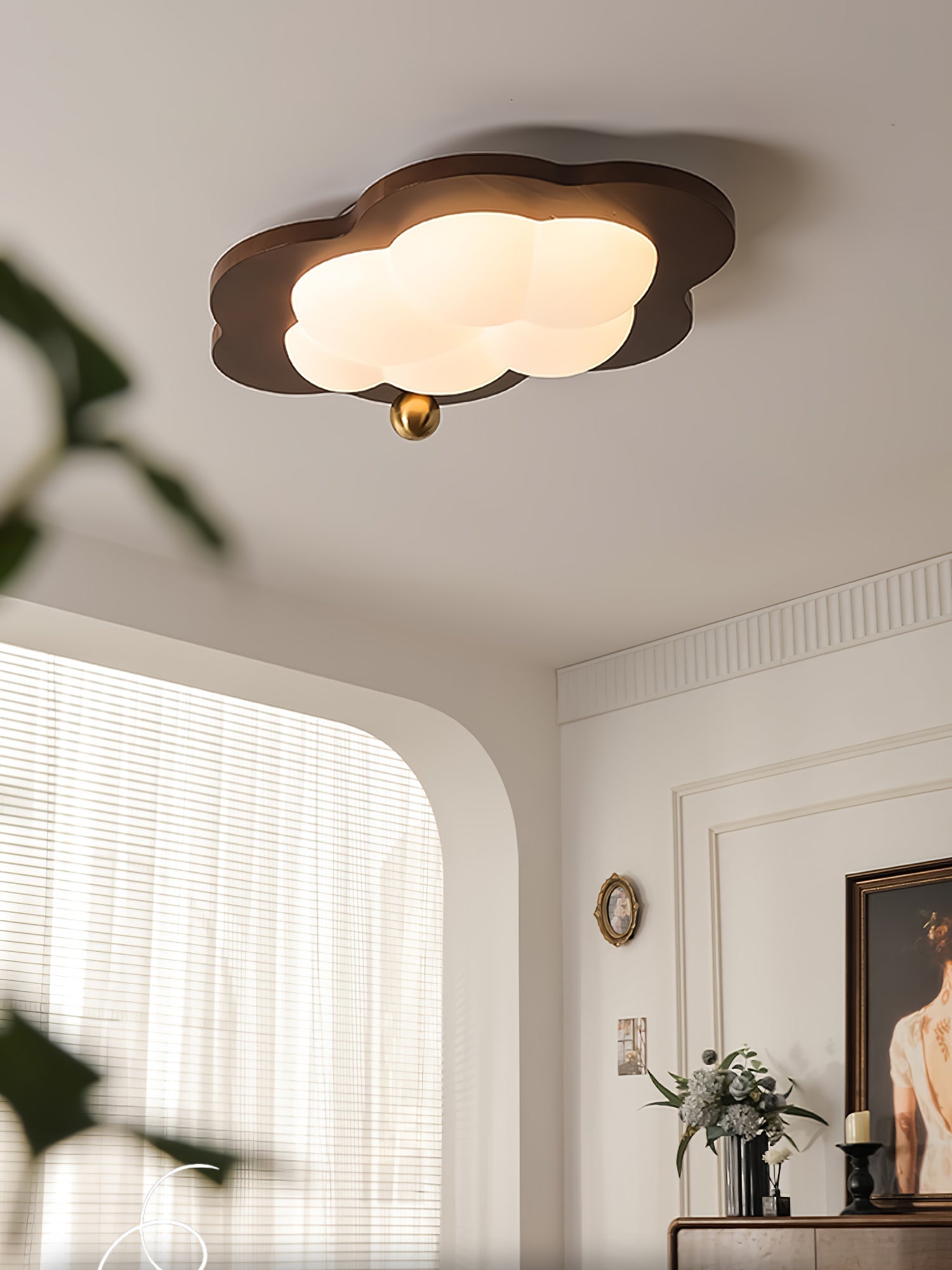 Ivaren Premium Nordic Art Wood Ceiling Light-Neutral Decor