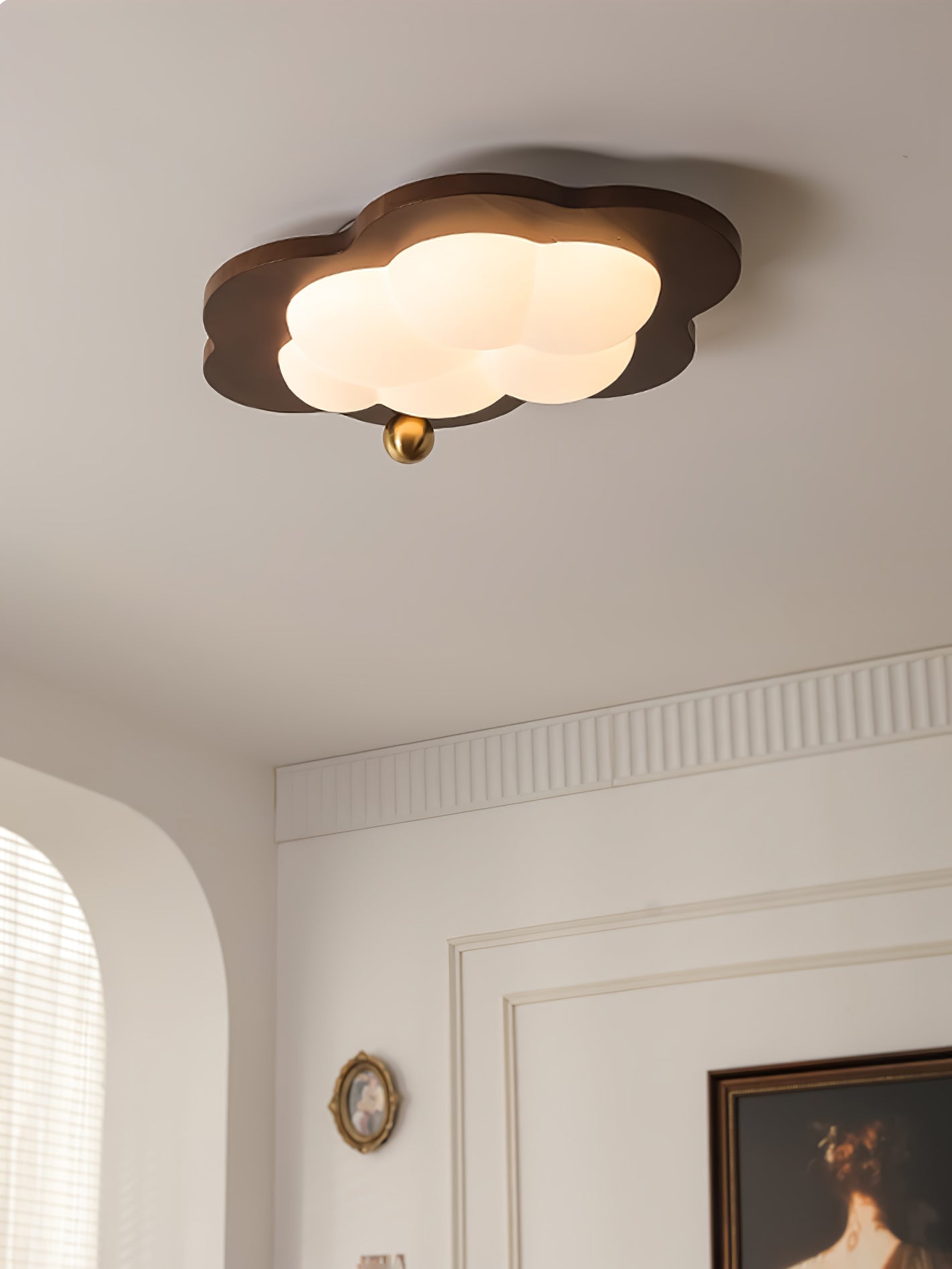 Ivaren Premium Nordic Art Wood Ceiling Light-Neutral Decor