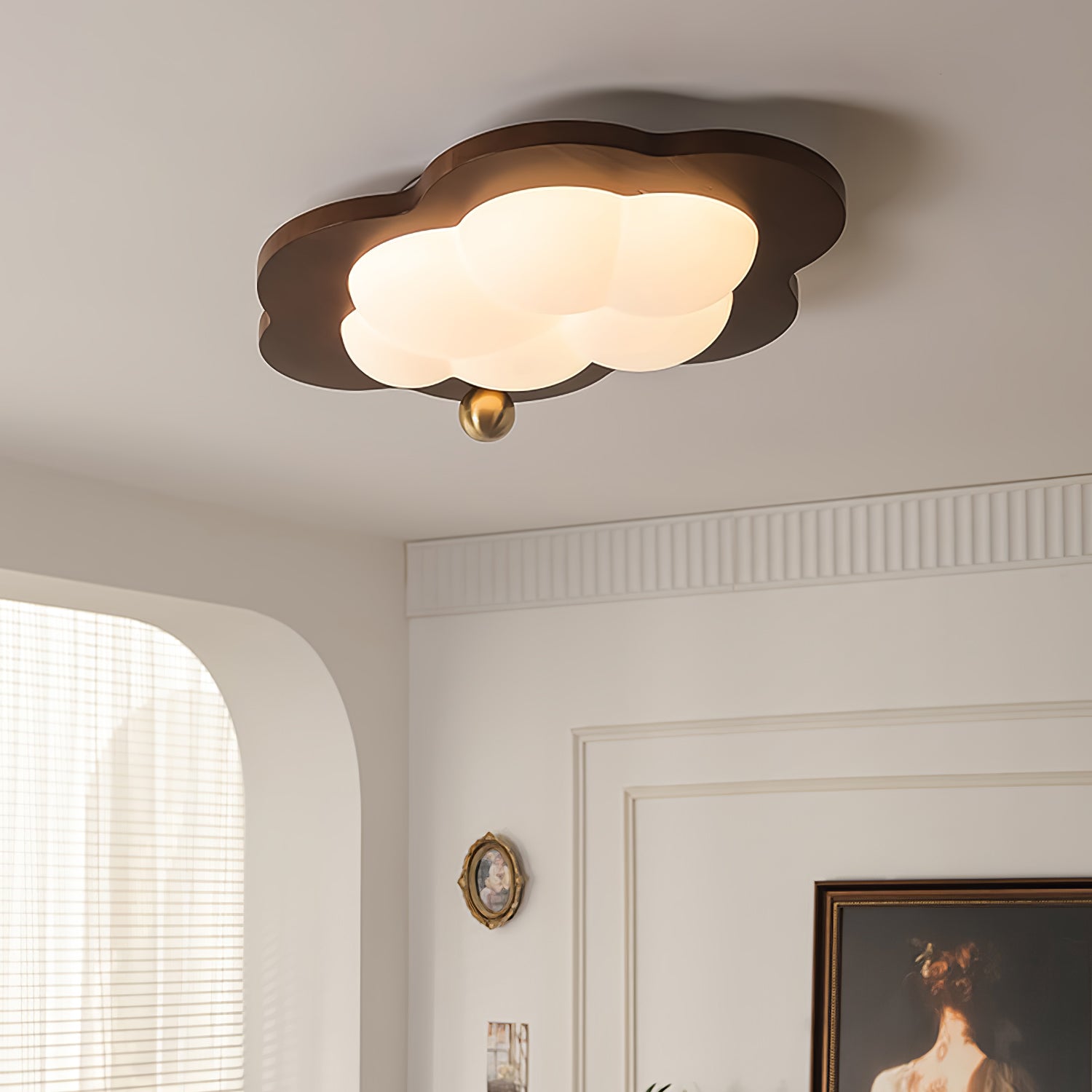 Ivaren Premium Nordic Art Wood Ceiling Light-Neutral Decor