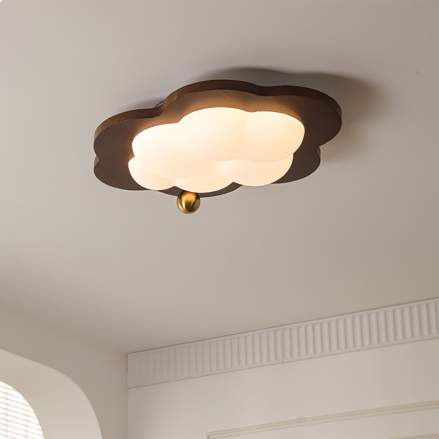 Ivaren Premium Nordic Art Wood Ceiling Light-Neutral Decor