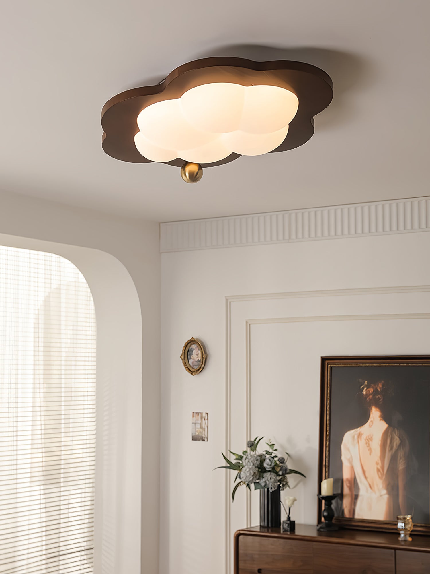 Ivaren Premium Nordic Art Wood Ceiling Light-Neutral Decor