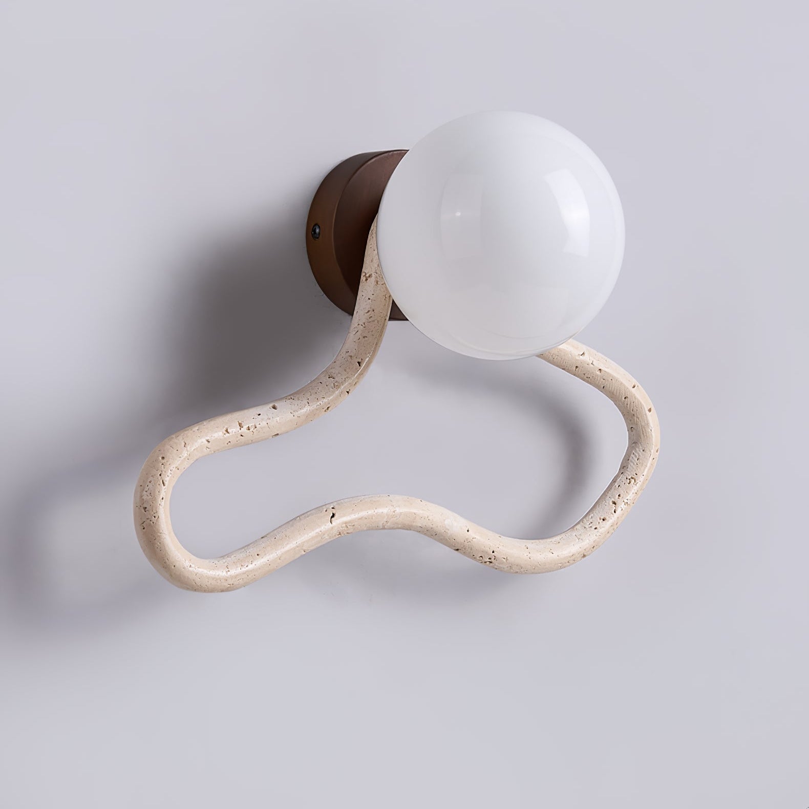Meldox Travertine Wall Sconce-Neutral Decor