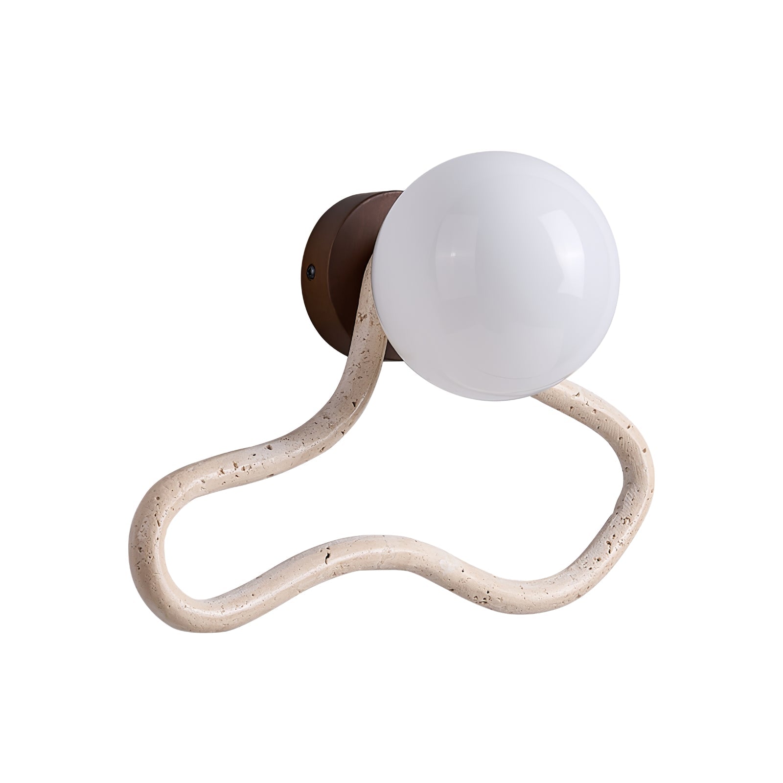Meldox Travertine Wall Sconce-Neutral Decor