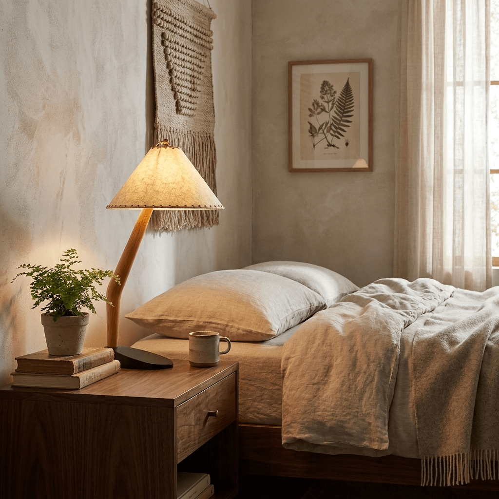 Driftwood Tilt Table Lamp-Neutral Decor