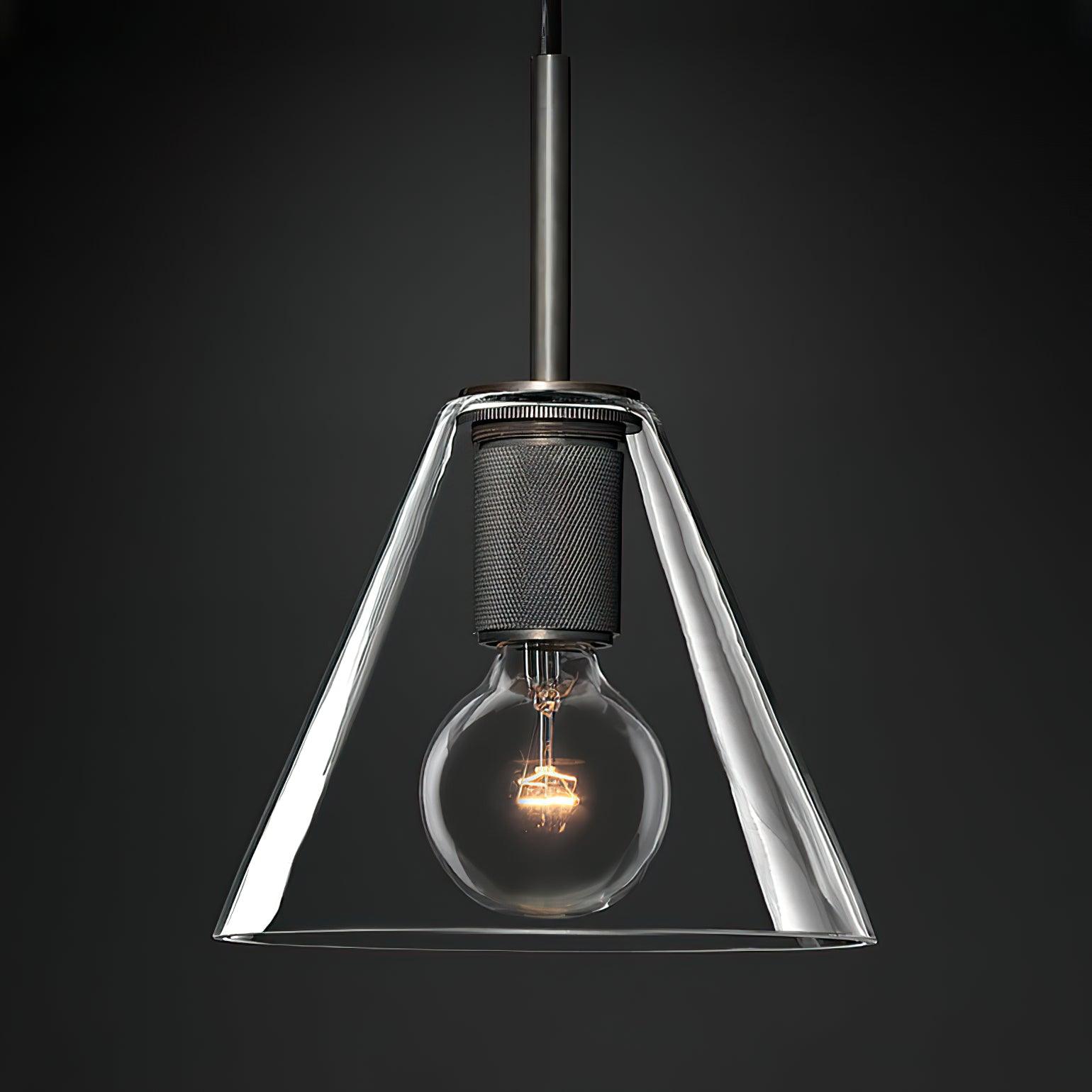 Pendant Lamp Brass Minimalist Metal Fixture for Dining or Kitchen
