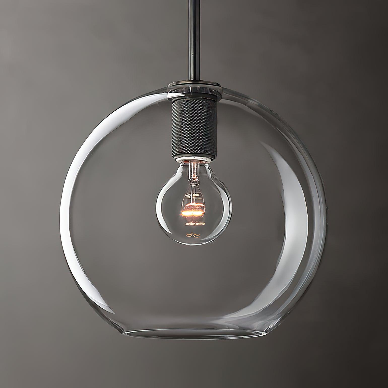 Pendant Lamp Brass Minimalist Metal Fixture for Dining or Kitchen