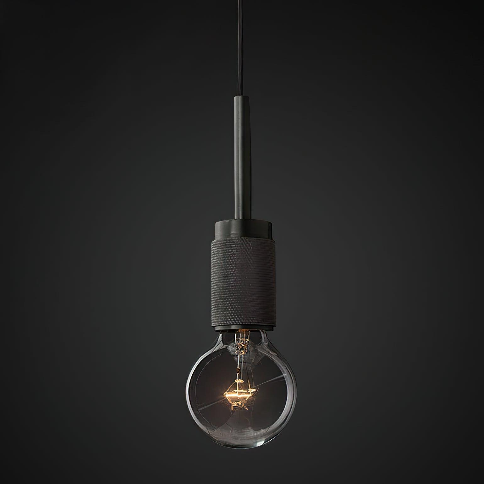 Pendant Lamp Brass Minimalist Metal Fixture for Dining or Kitchen