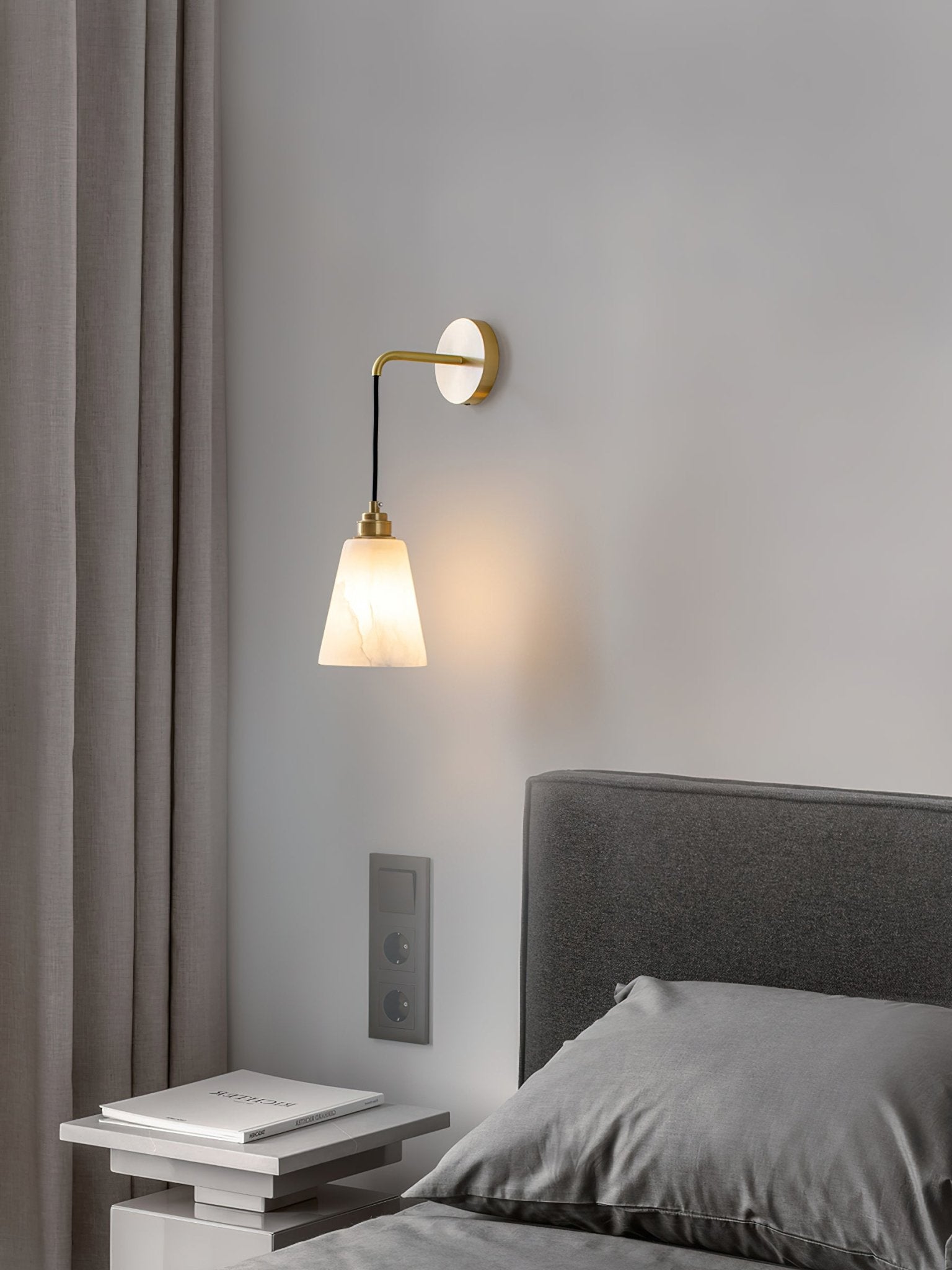 Yarlan Alabaster Wall Pendant Light-Neutral Decor