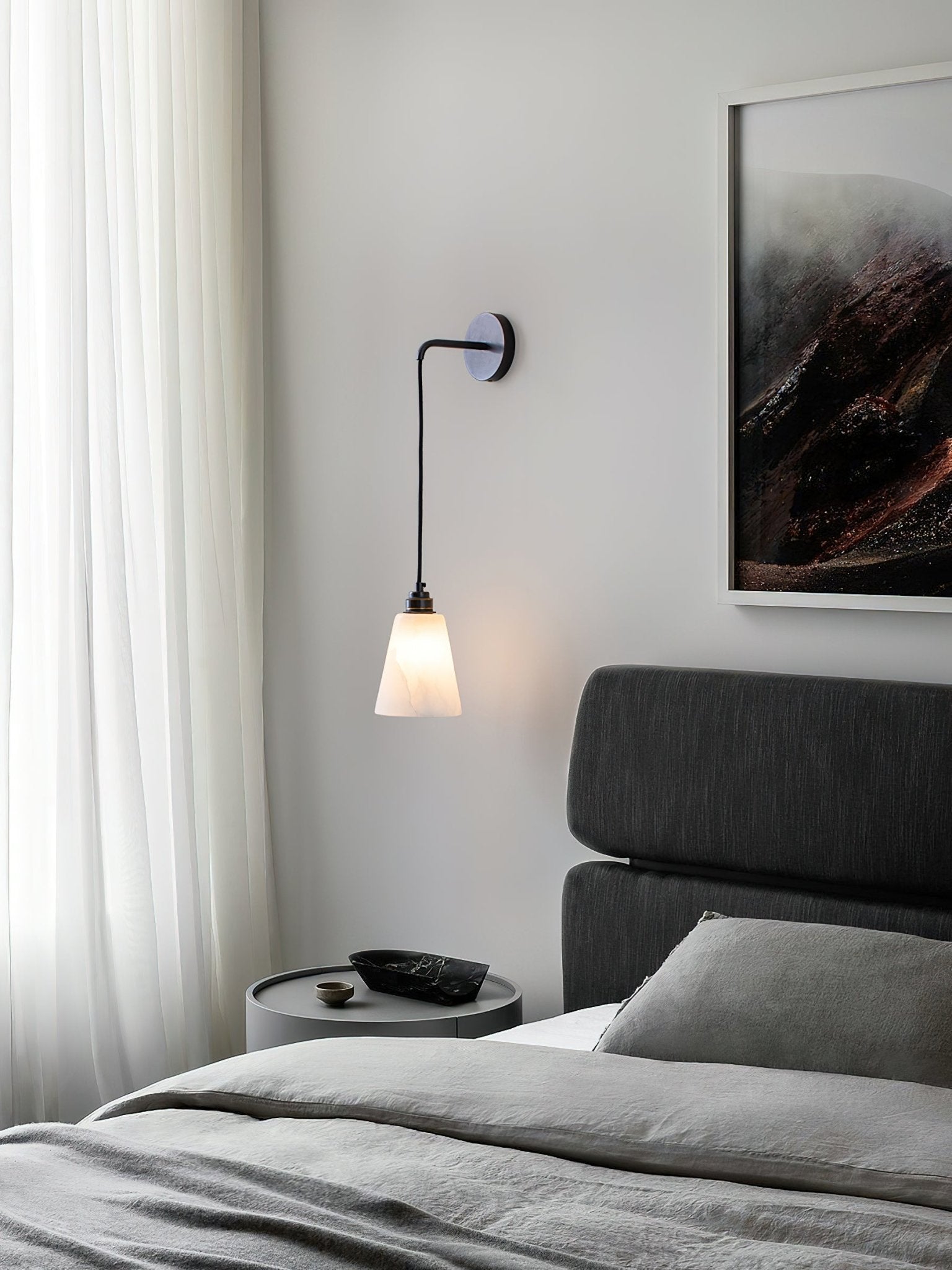 Yarlan Alabaster Wall Pendant Light-Neutral Decor