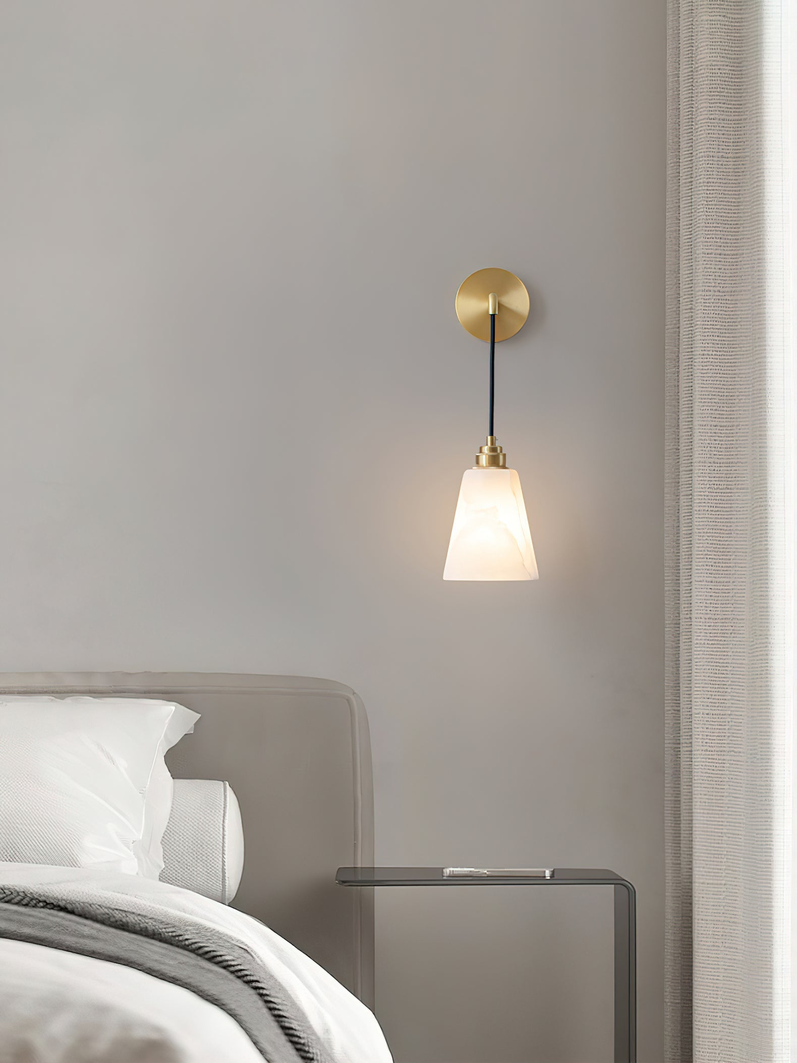 Yarlan Alabaster Wall Pendant Light-Neutral Decor