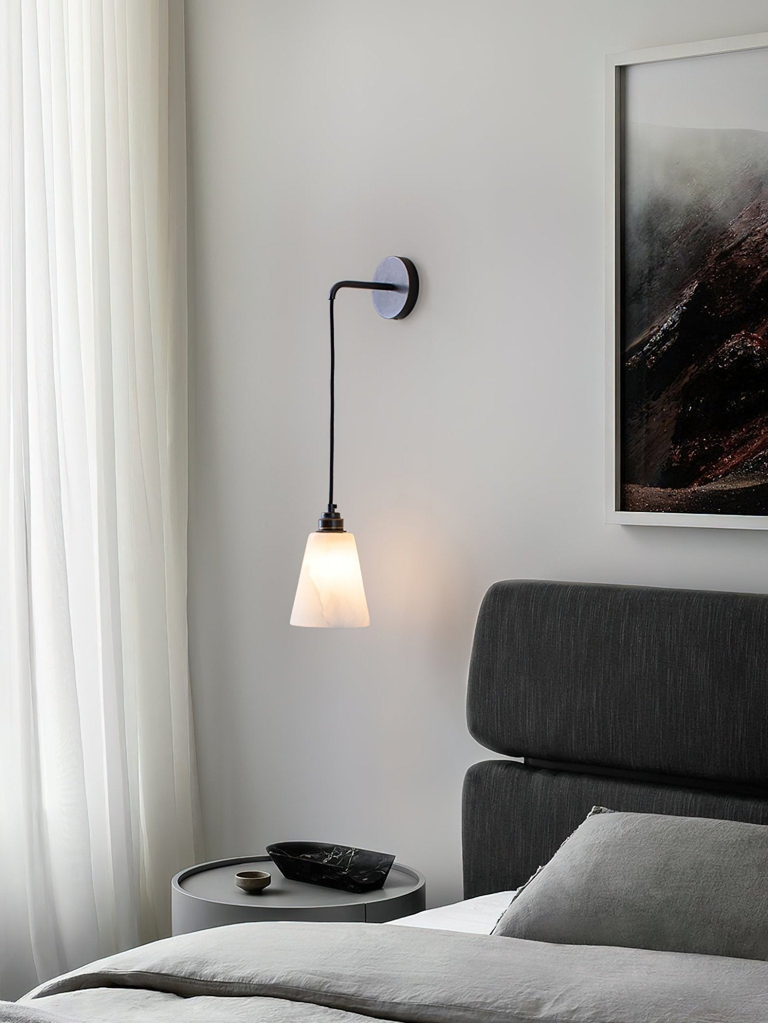 Yarlan Alabaster Wall Pendant Light-Neutral Decor
