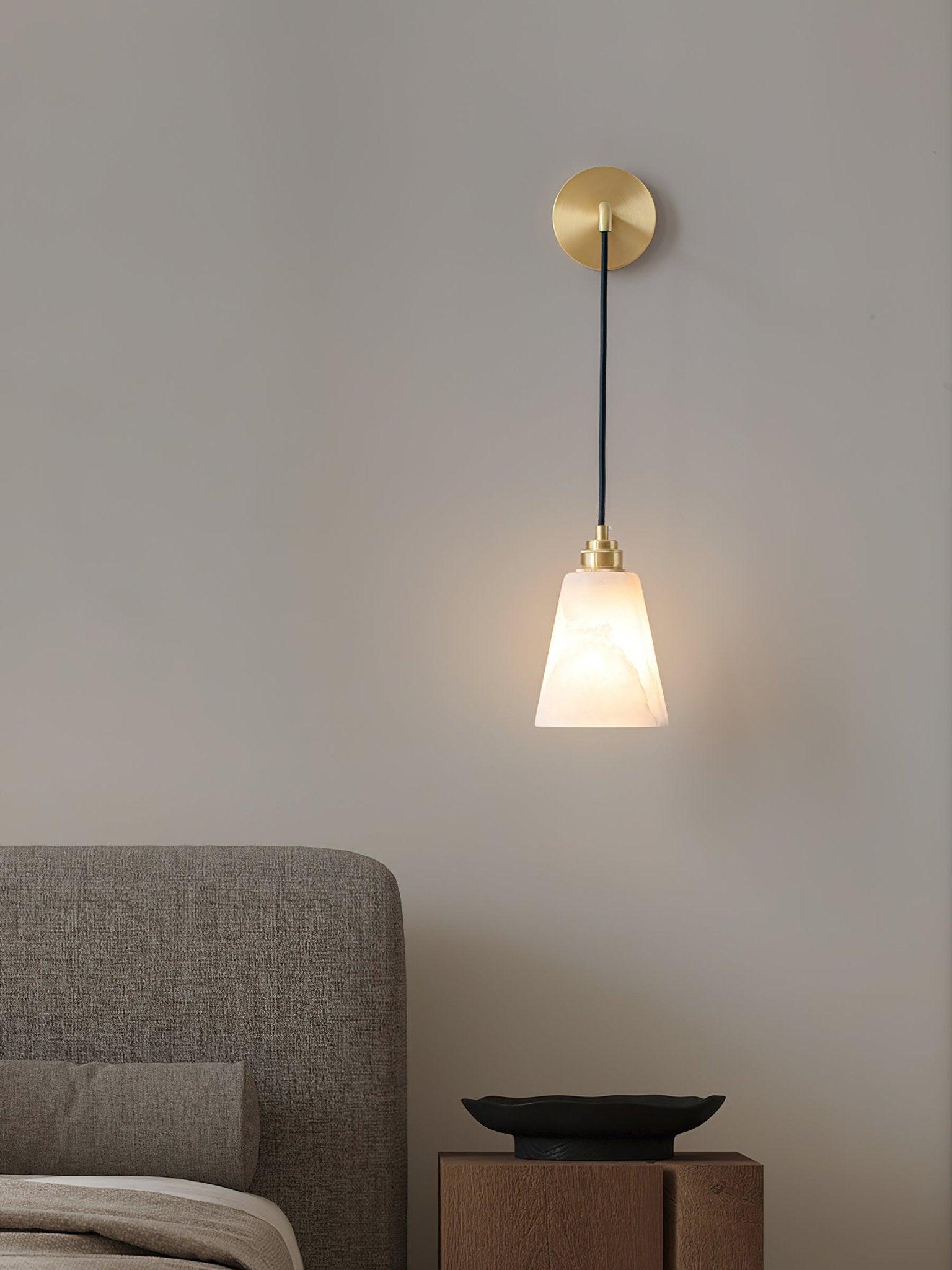 Yarlan Alabaster Wall Pendant Light-Neutral Decor
