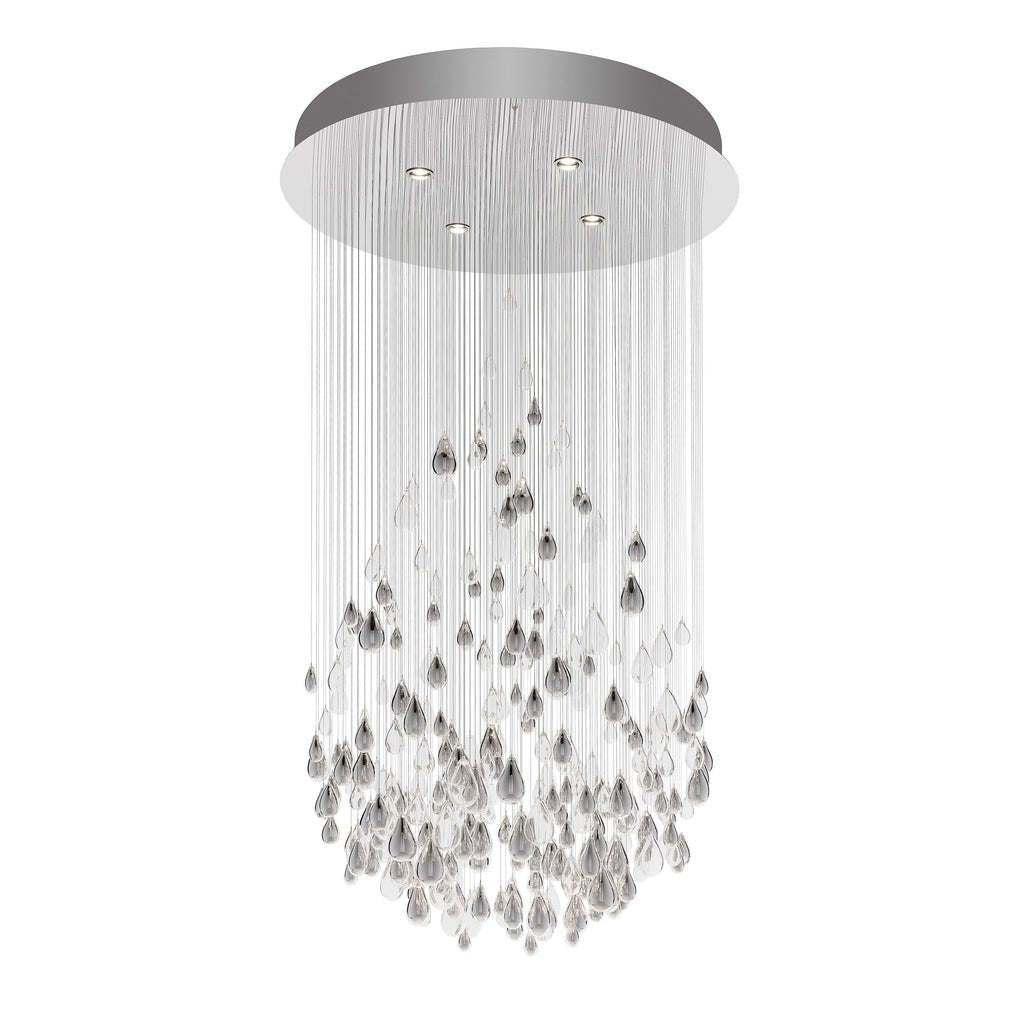 Droplets Sculpture Chandelier-Neutral Decor