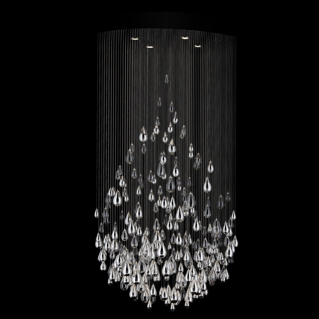 Droplets Sculpture Chandelier-Neutral Decor