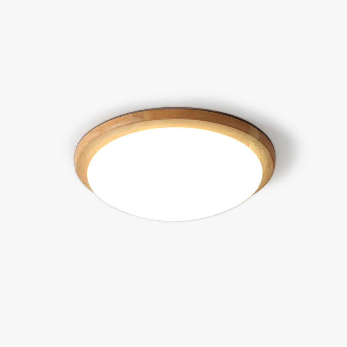 Myshae Modern Minimalist Drum Wood Ceiling Lamp-Neutral Decor